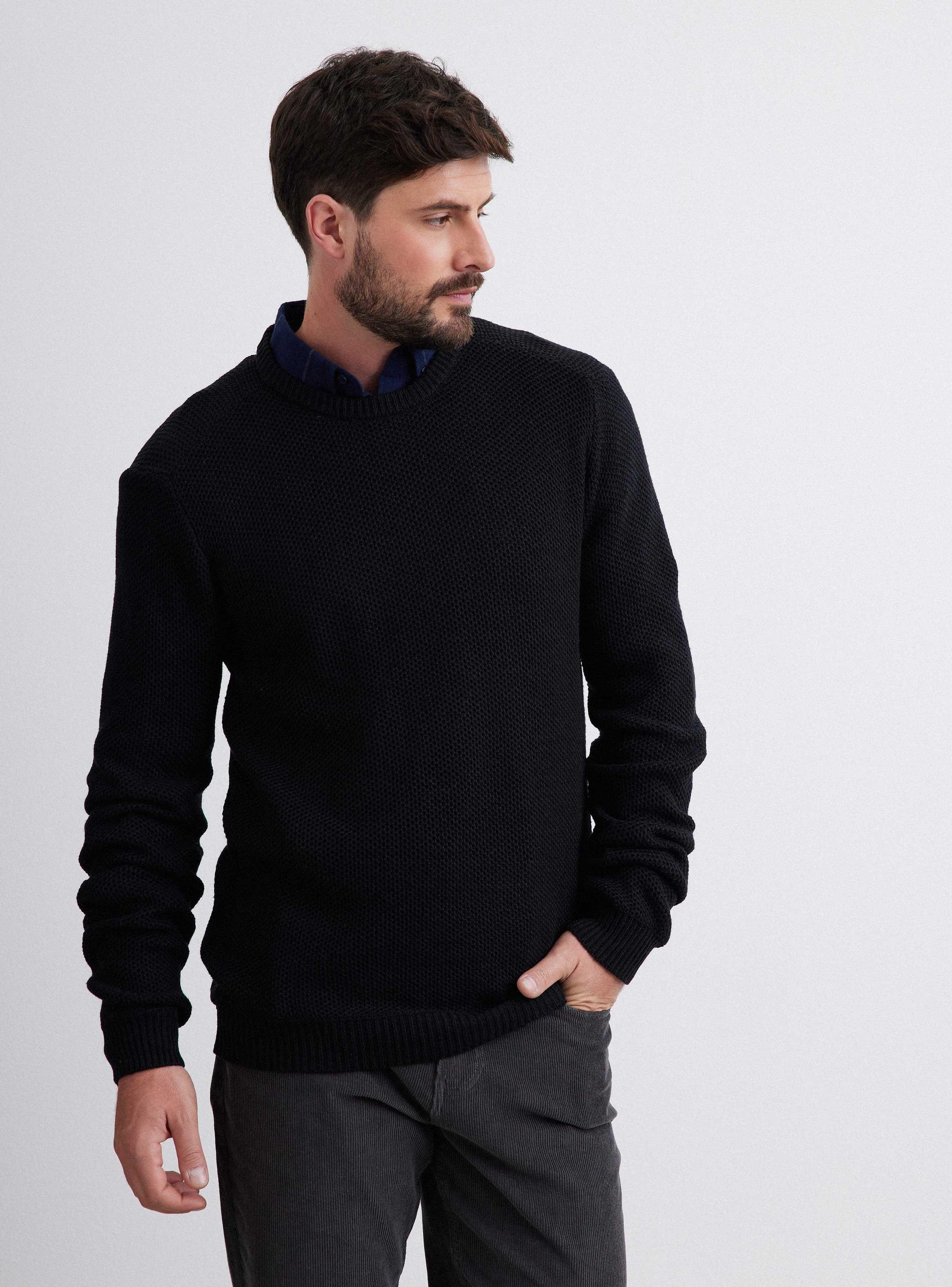 Sweater Cuello Grueso Redondo-0