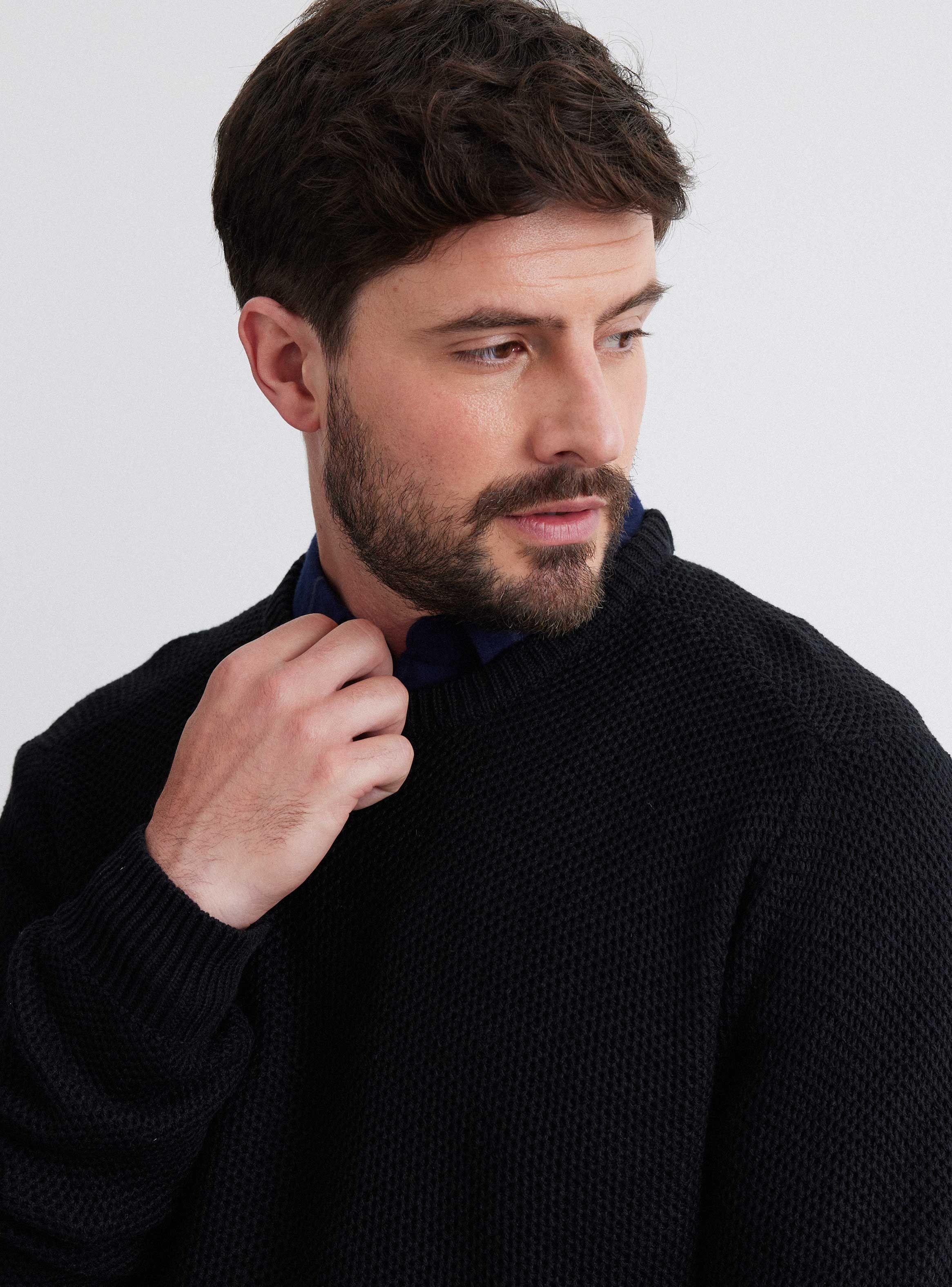 Sweater Cuello Grueso Redondo-3