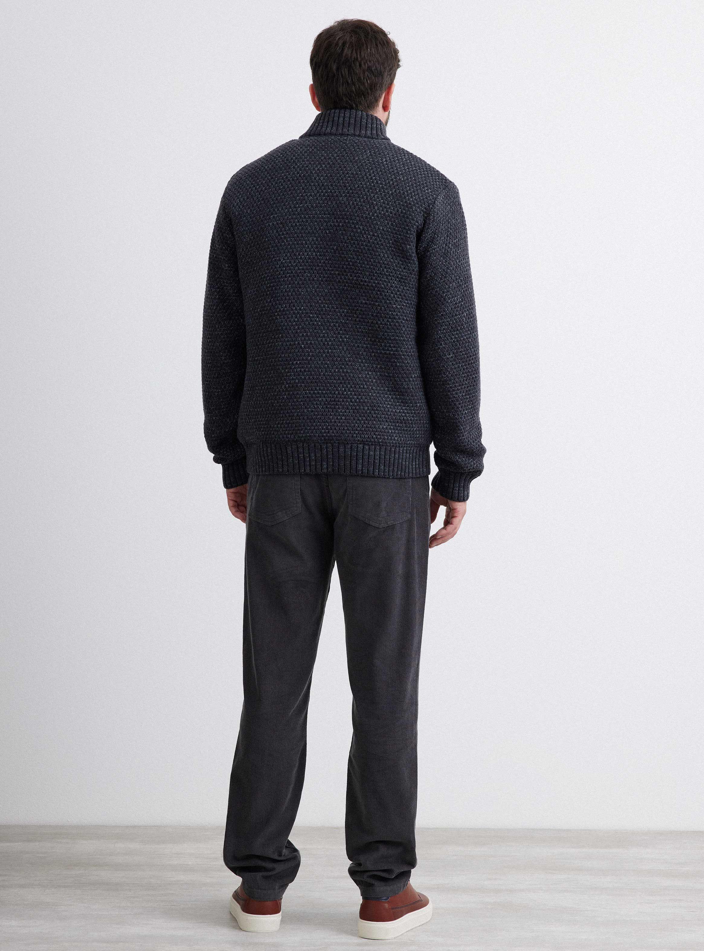Sweater Full Zipper Grueso Tipo Chaqueta-5