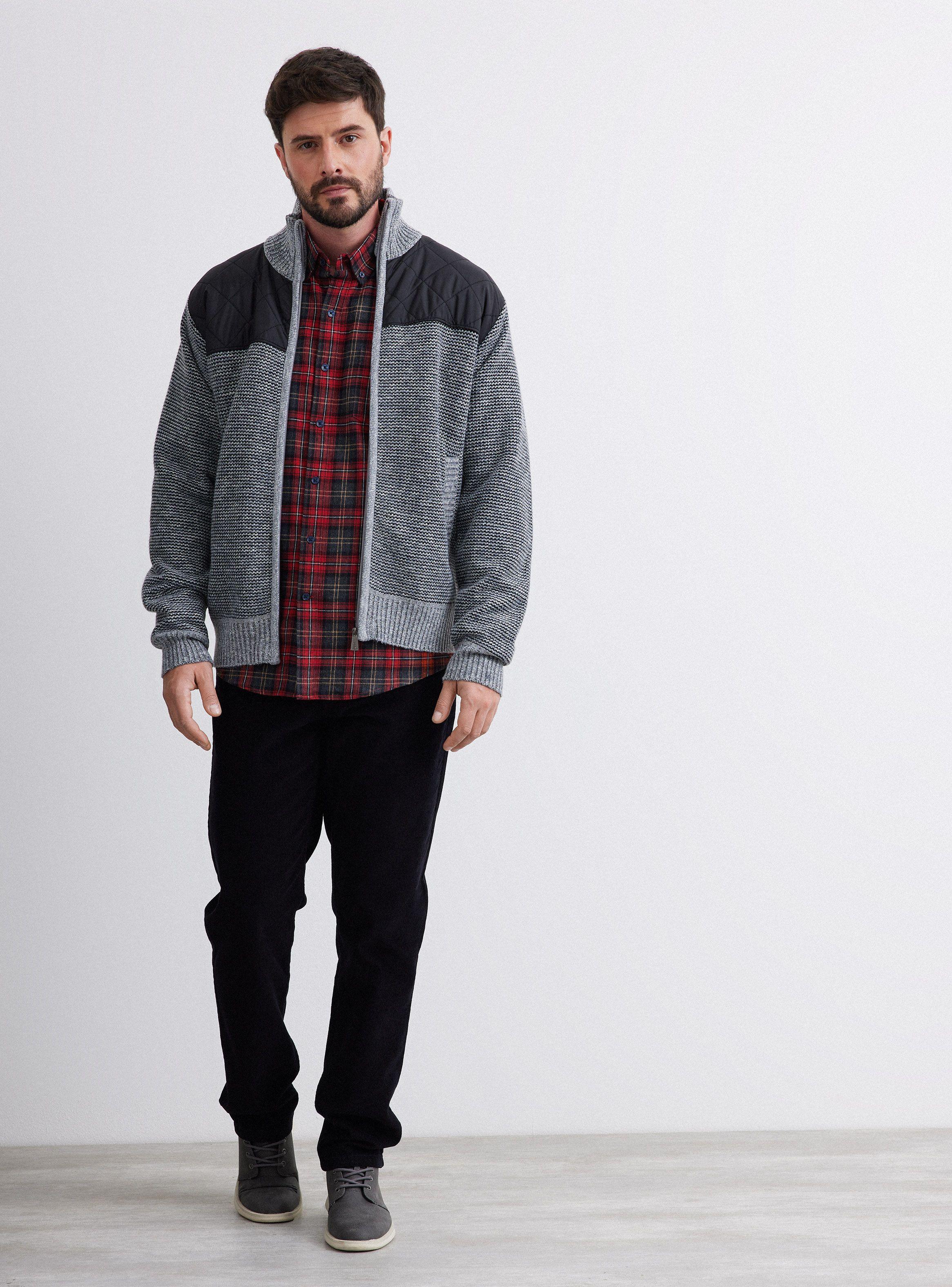 Sweater con Cierre y Tela de Parka-6