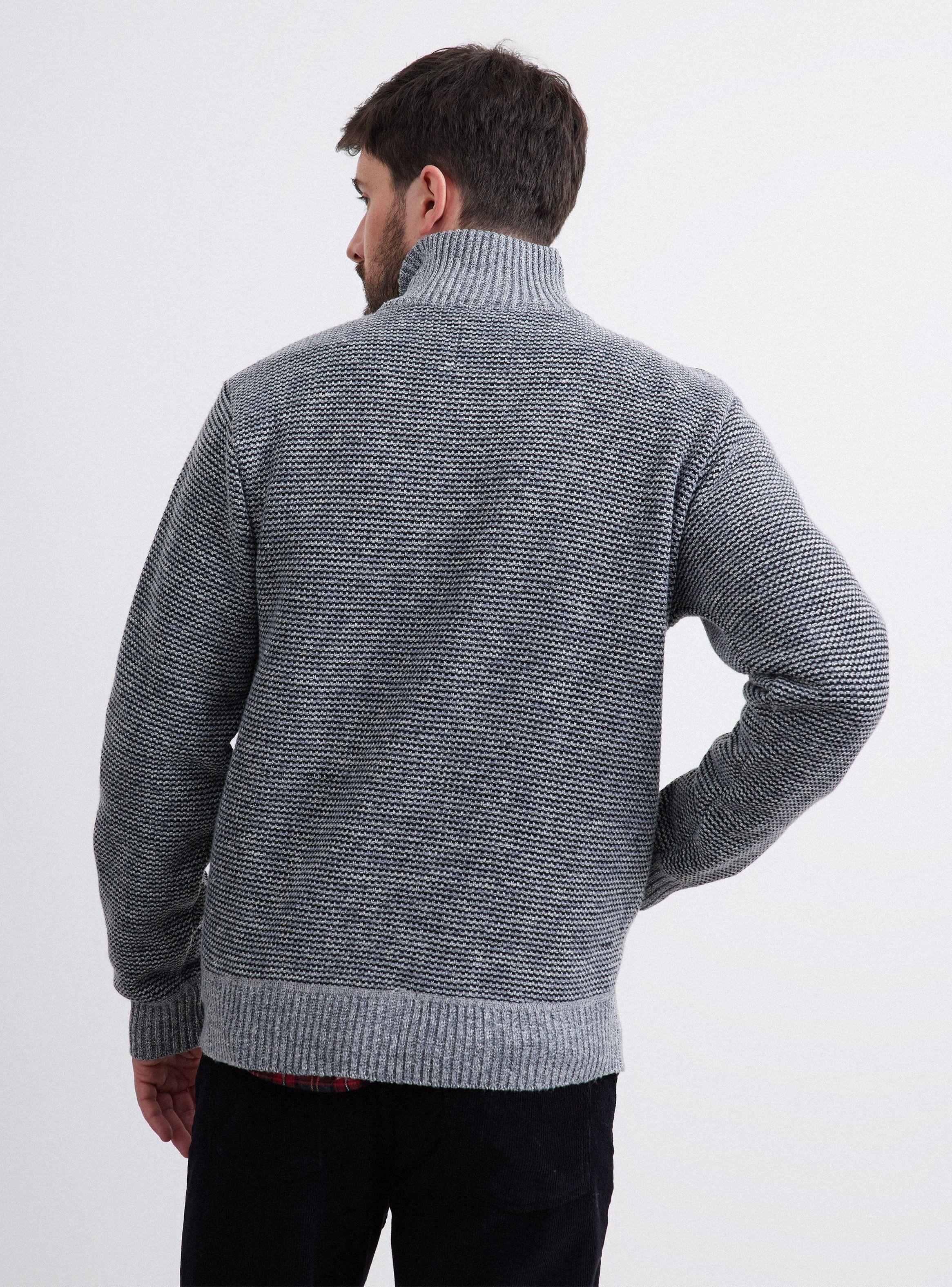 Sweater con Cierre y Tela de Parka-3