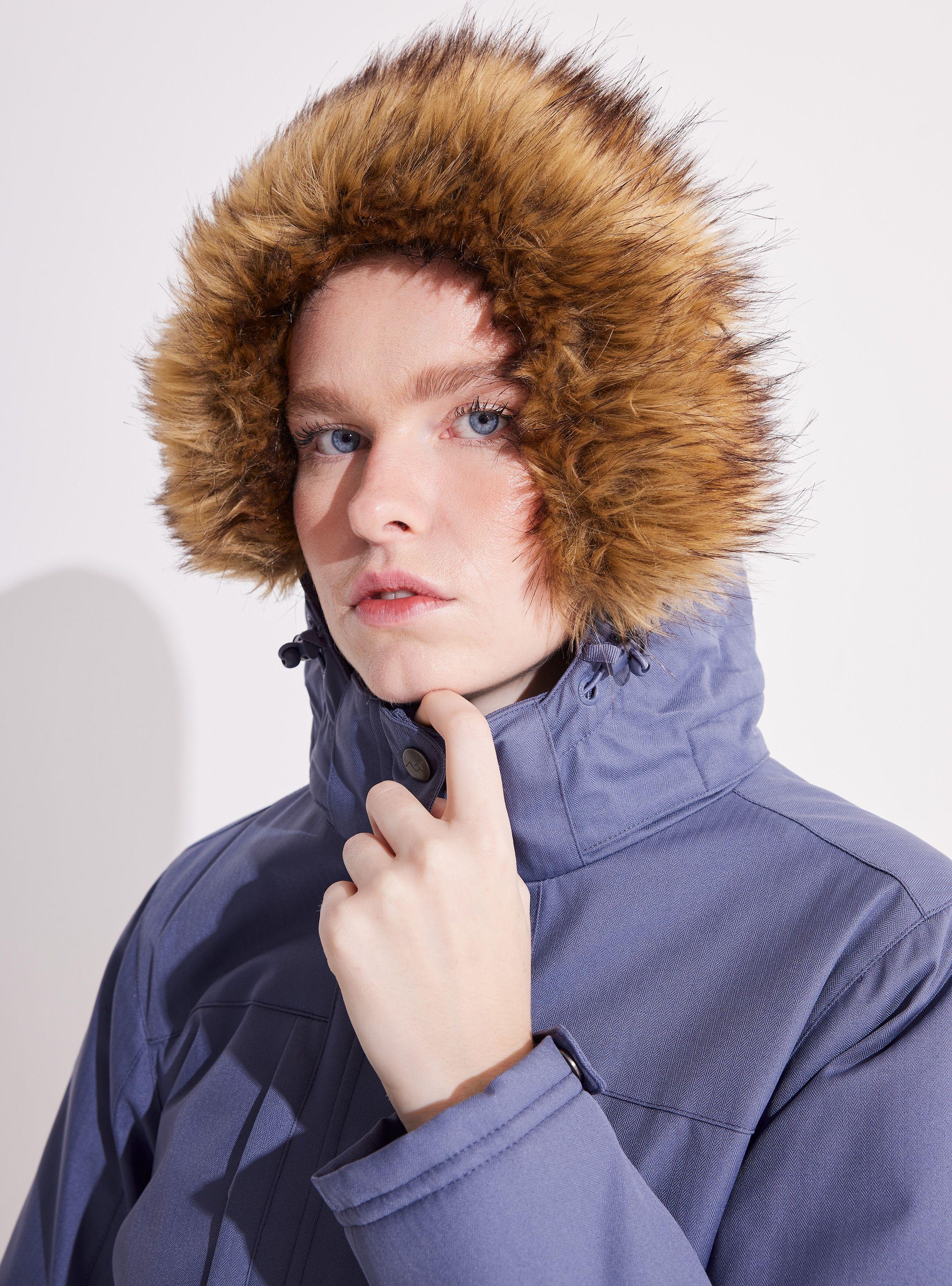 Parka Piel Demonstable Larga con Gorro-3