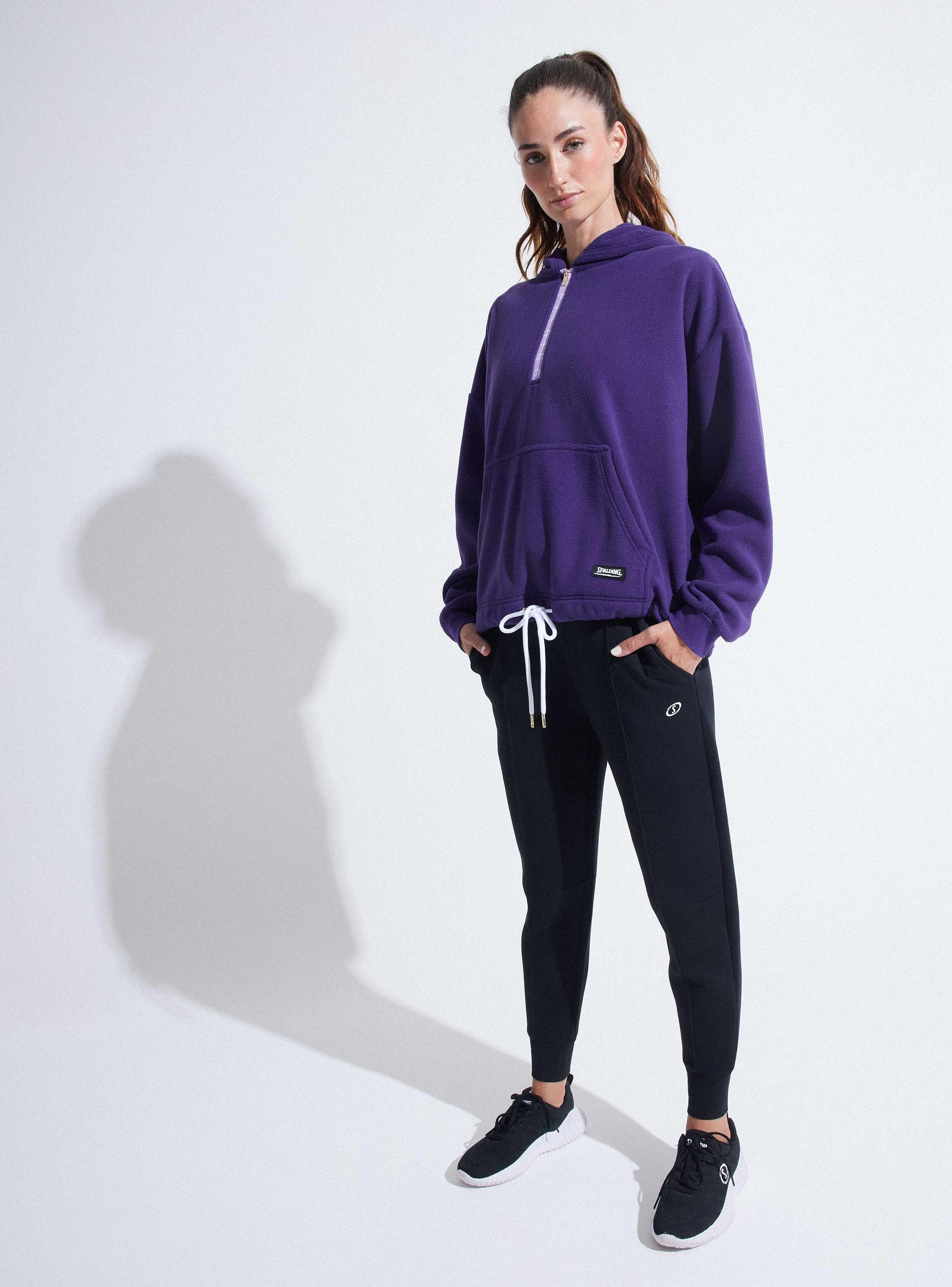 Polerón Oversize Halfzip contraste-4