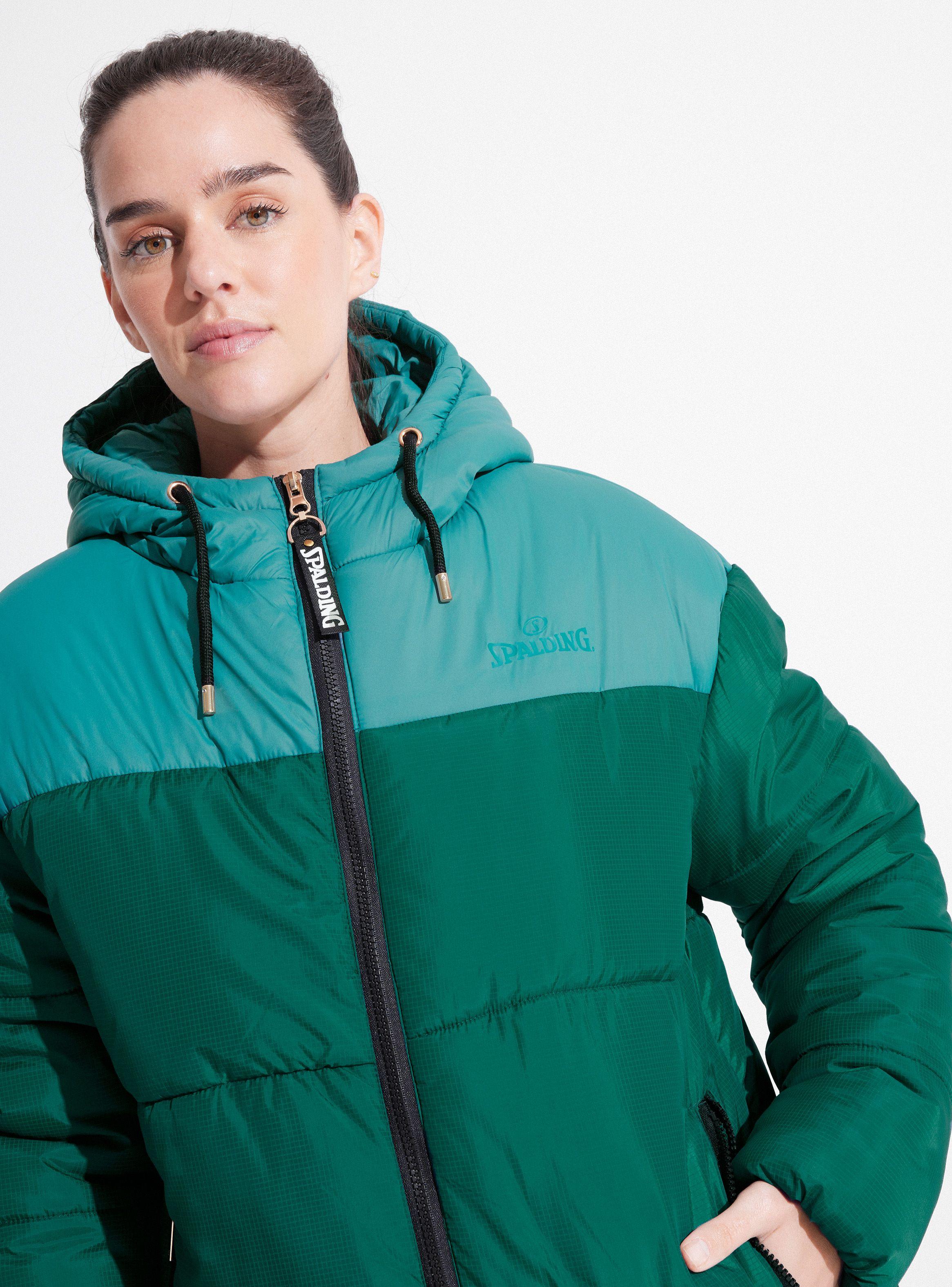 Parka Puffa Duotono Detalles Metalicos de Spalding - Vista 3