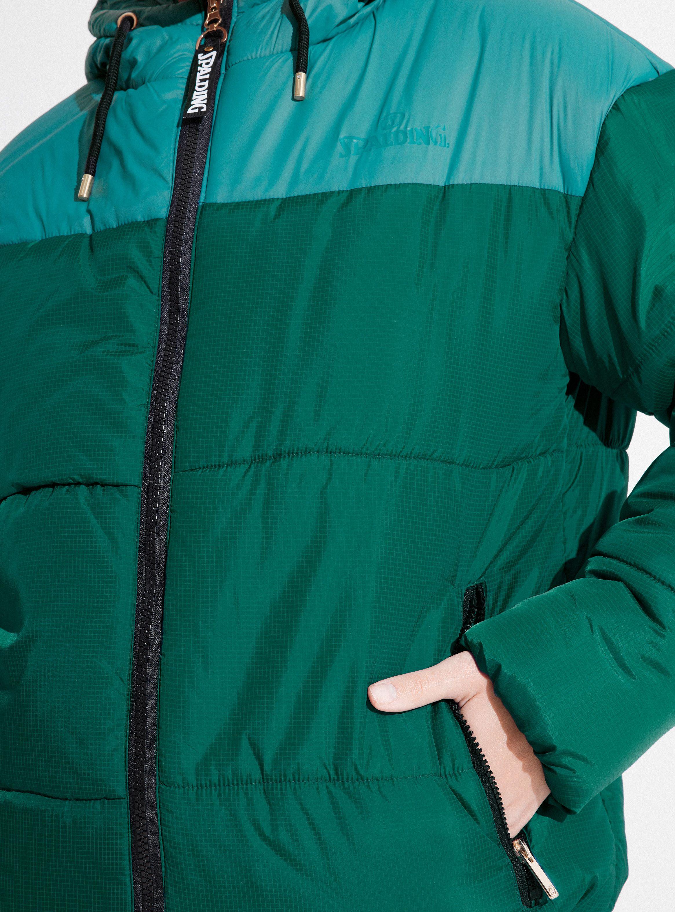 Parka Puffa Duotono Detalles Metalicos de Spalding - Vista 4