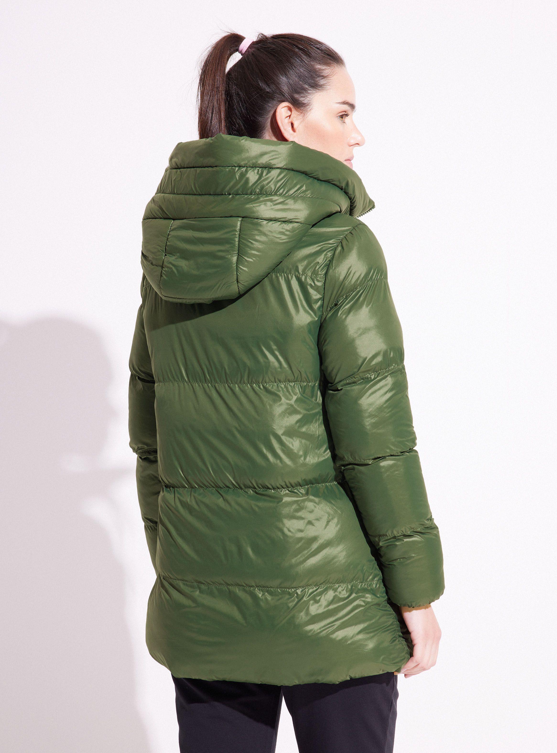 Parka Larga con Gorro-1