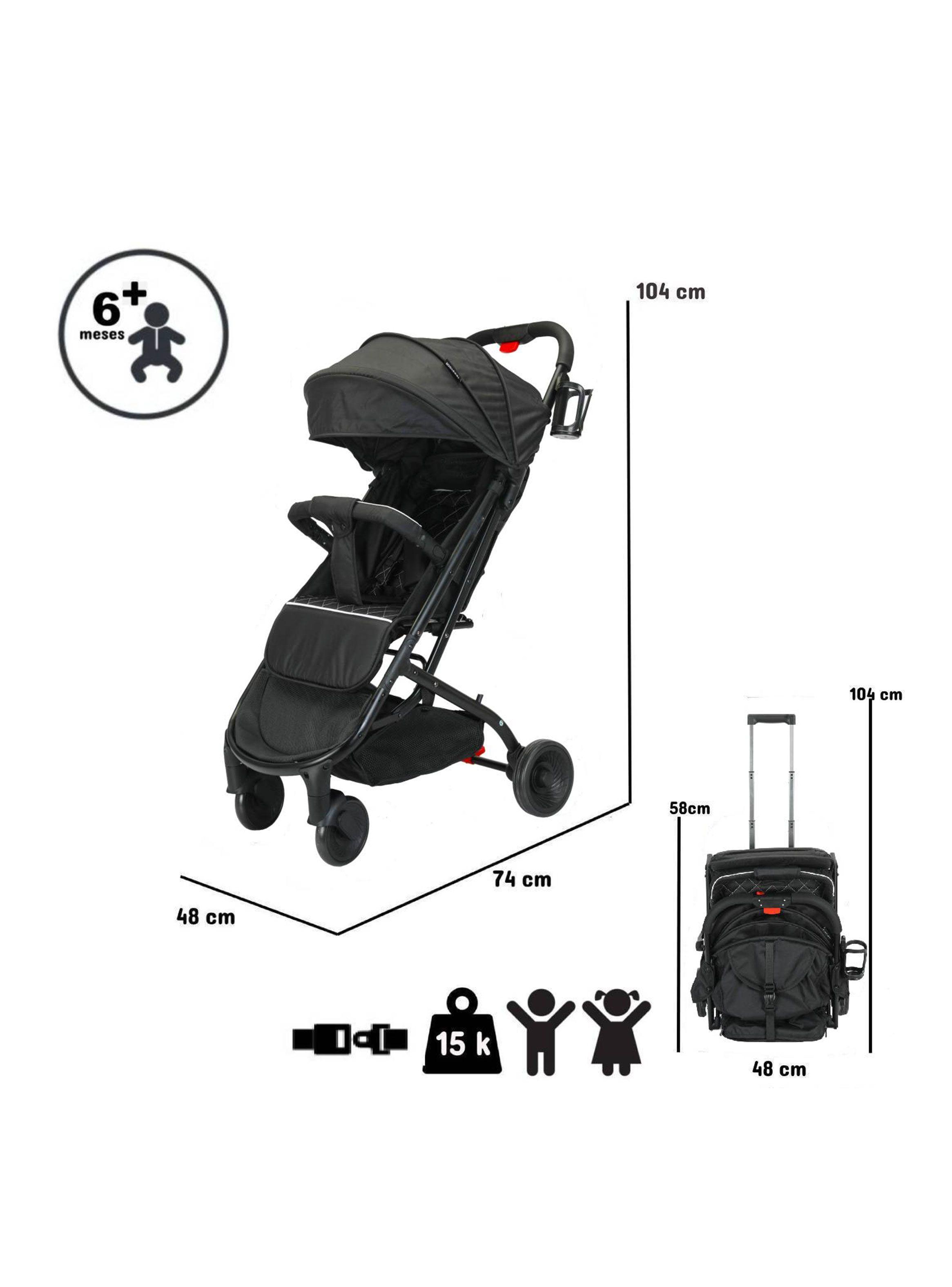 Coche Mimo Negro Ultra Compacto-1