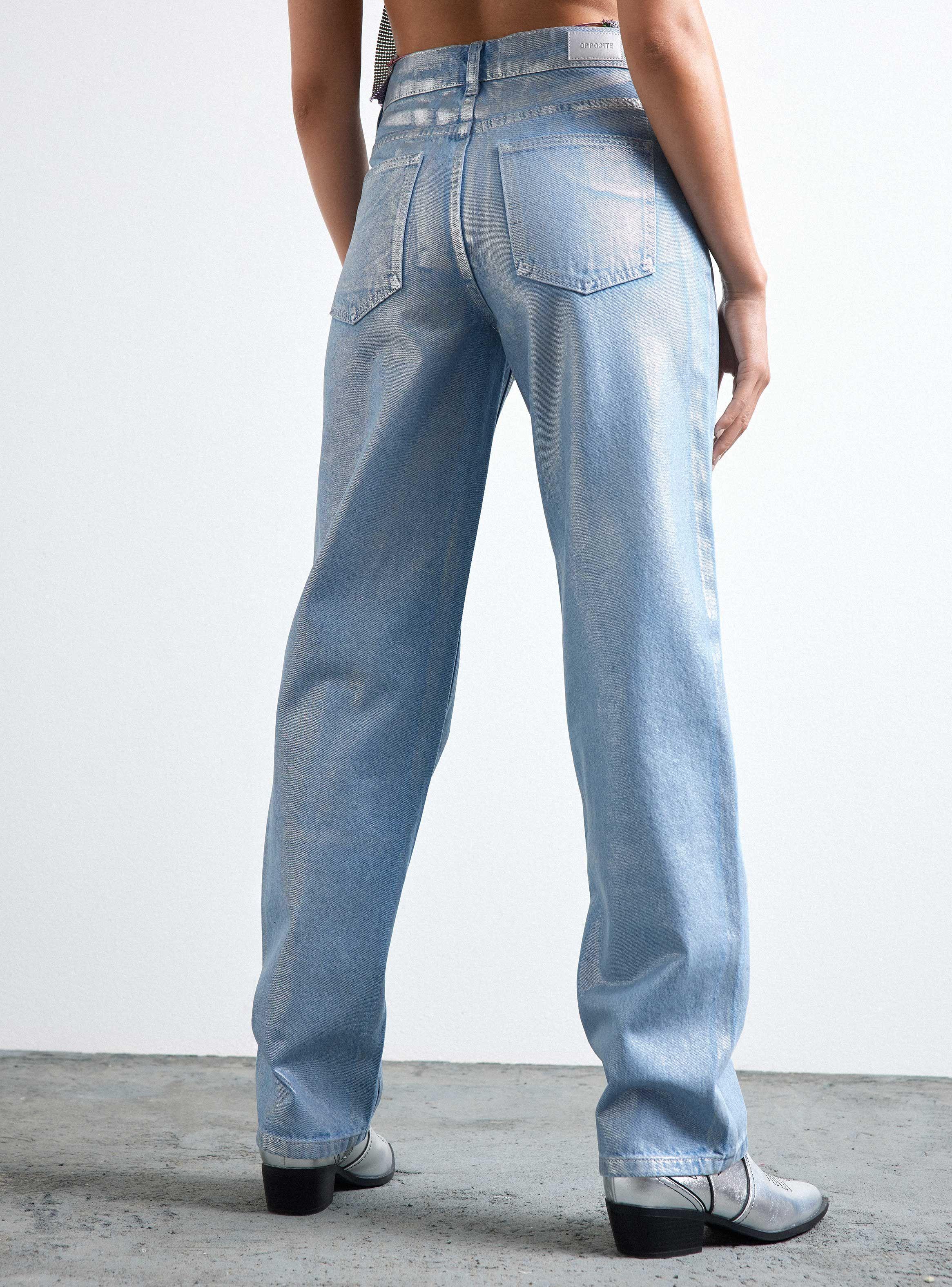 Jeans Coated Pintado Metalizado-1