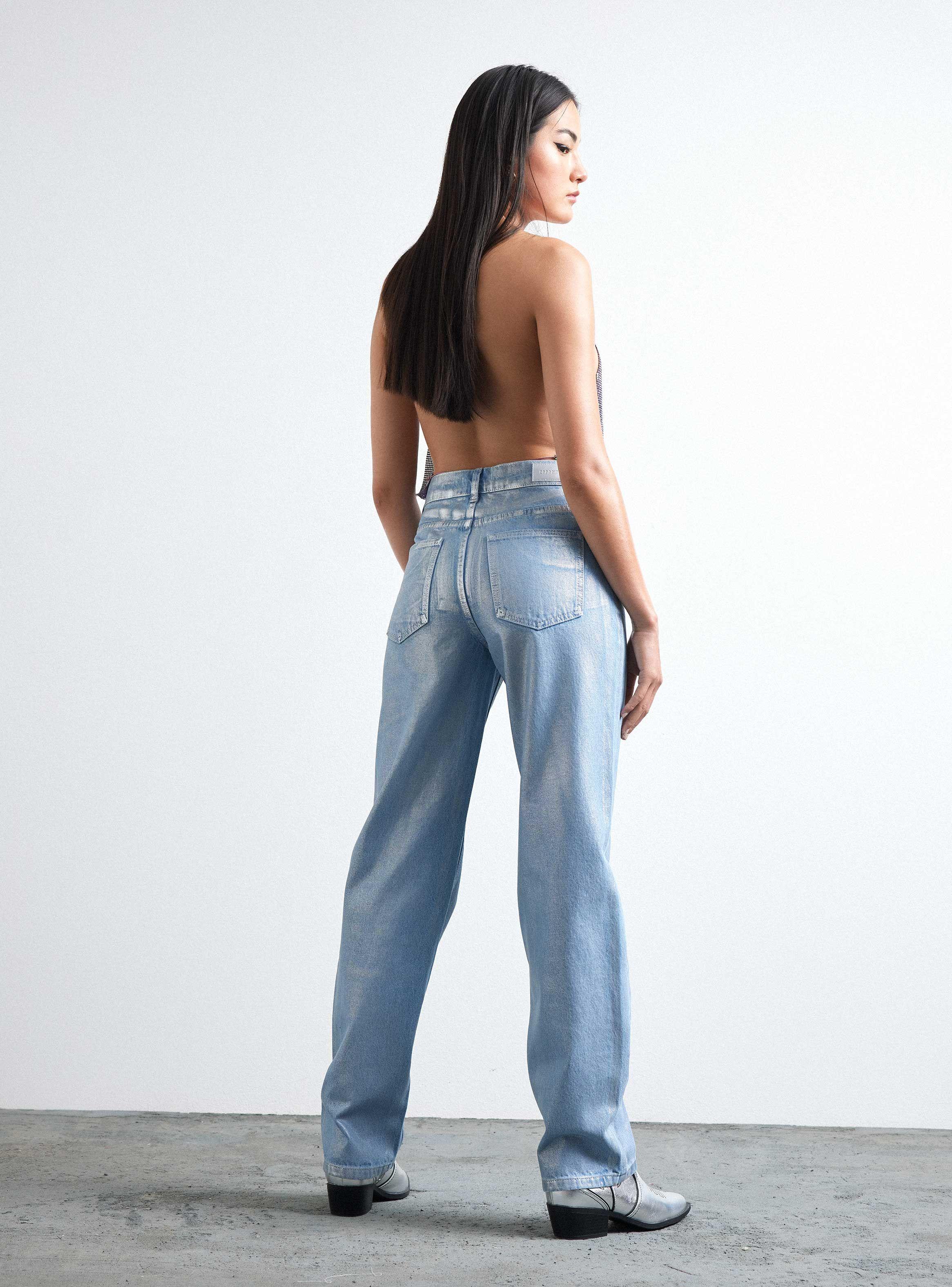 Jeans Coated Pintado Metalizado-5