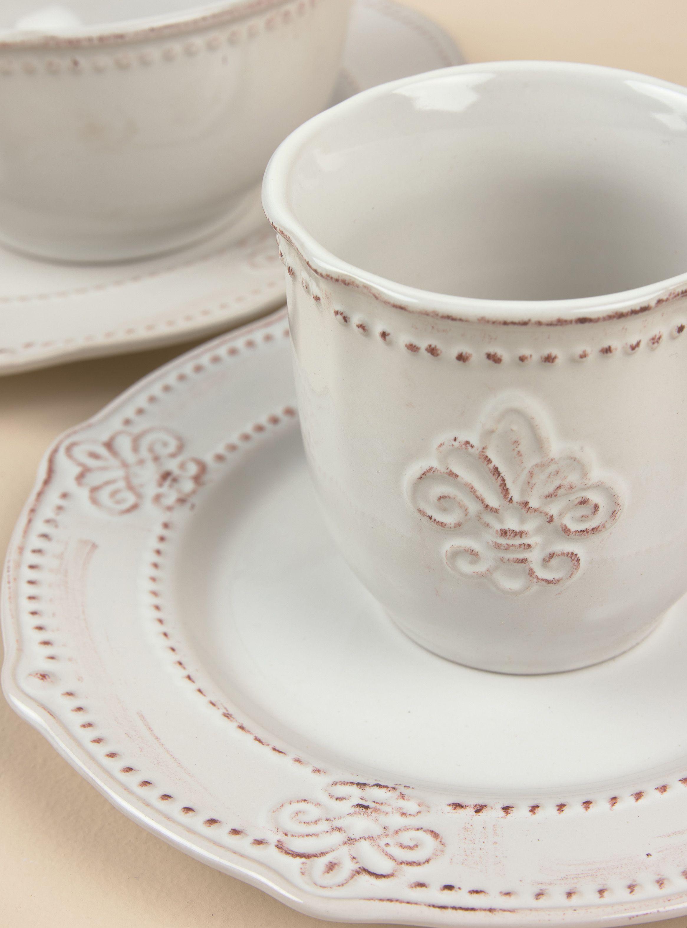 Set Vajilla 24 Piezas Flor de Lis-2