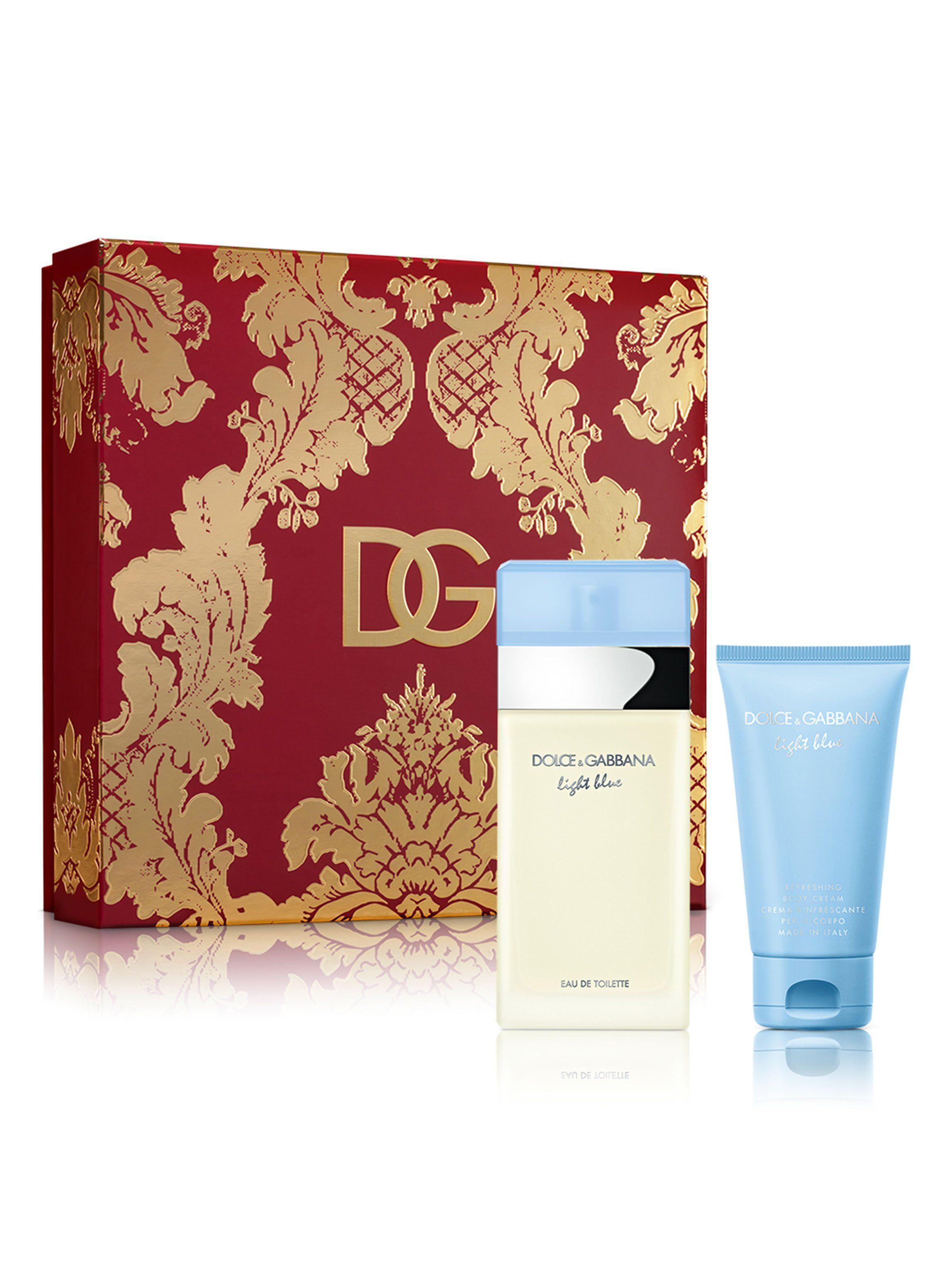 Set Perfume Holiday Dolce & Gabbana Light Blue EDT Mujer 100 ml + Body Cream 50 ml-0