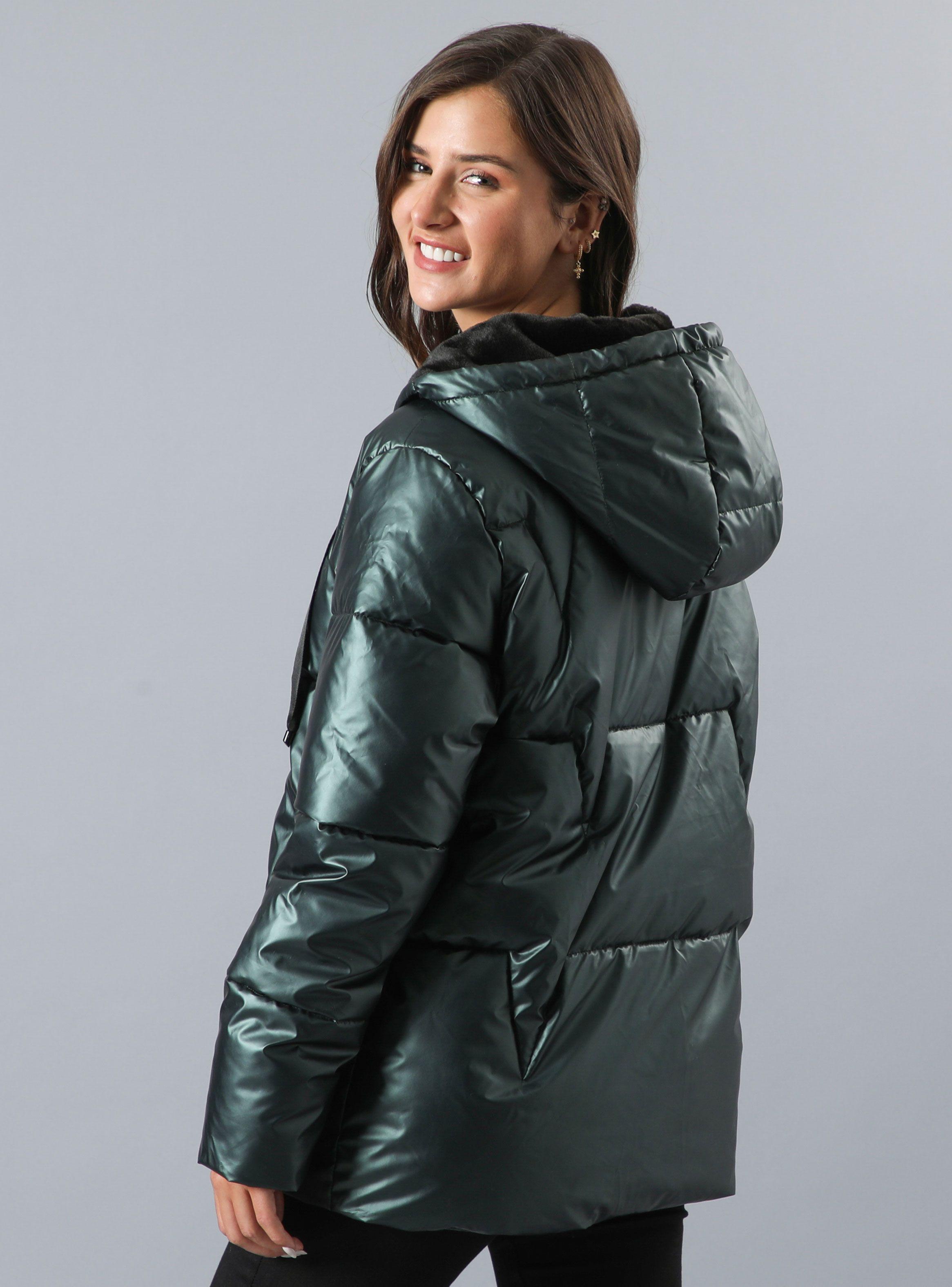 Parka Acolchada con Capucha Forrada-1