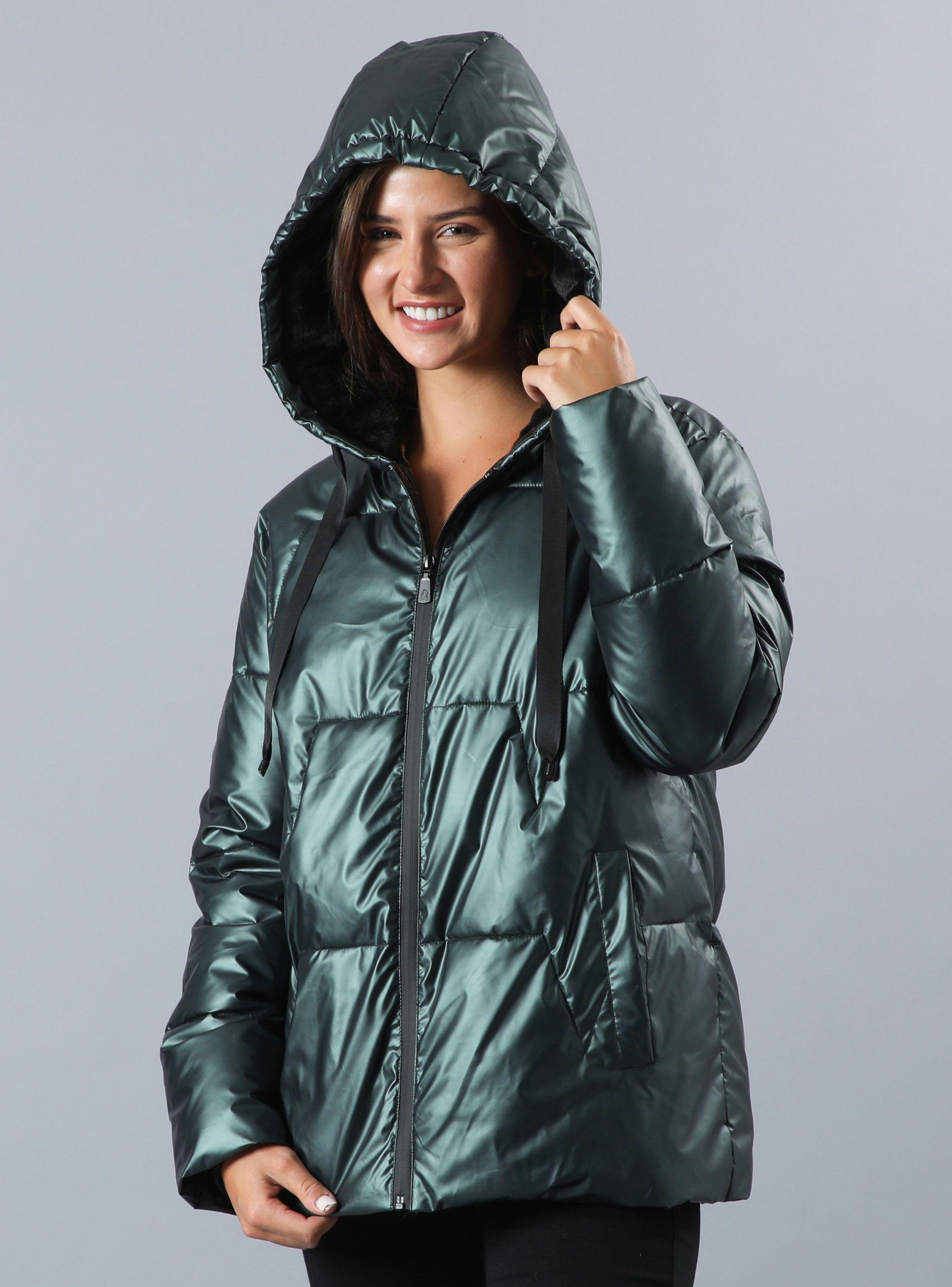 Parka Acolchada con Capucha Forrada-0
