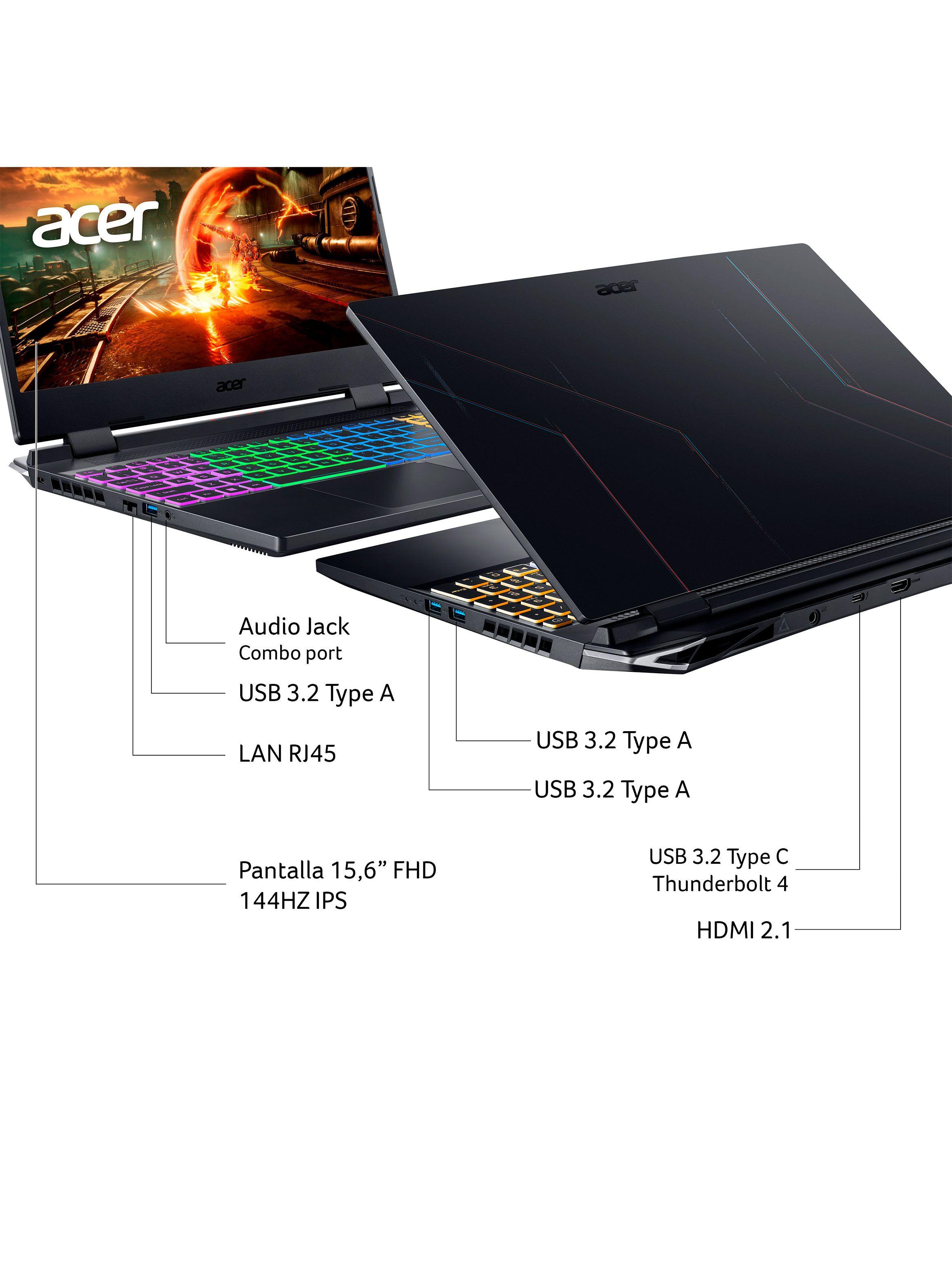 Notebook Gamer Nitro 5 AN515-58-53AW-1 Intel Core i5 8 Núcleos NVIDIA GeForce RTX 3050 16GB RAM 512GB SSD 15.6"-6