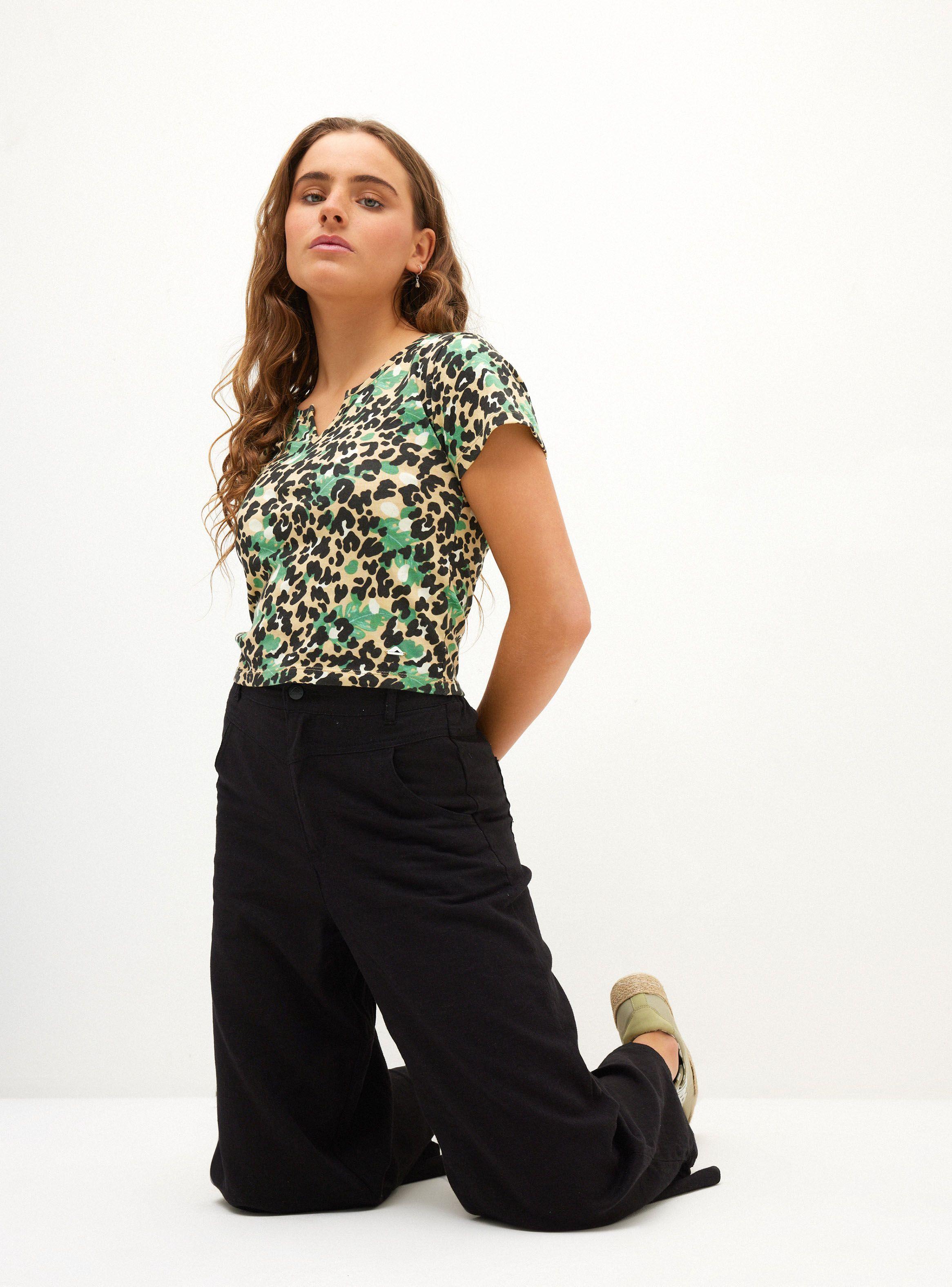 Polera Full Print Corte V-3