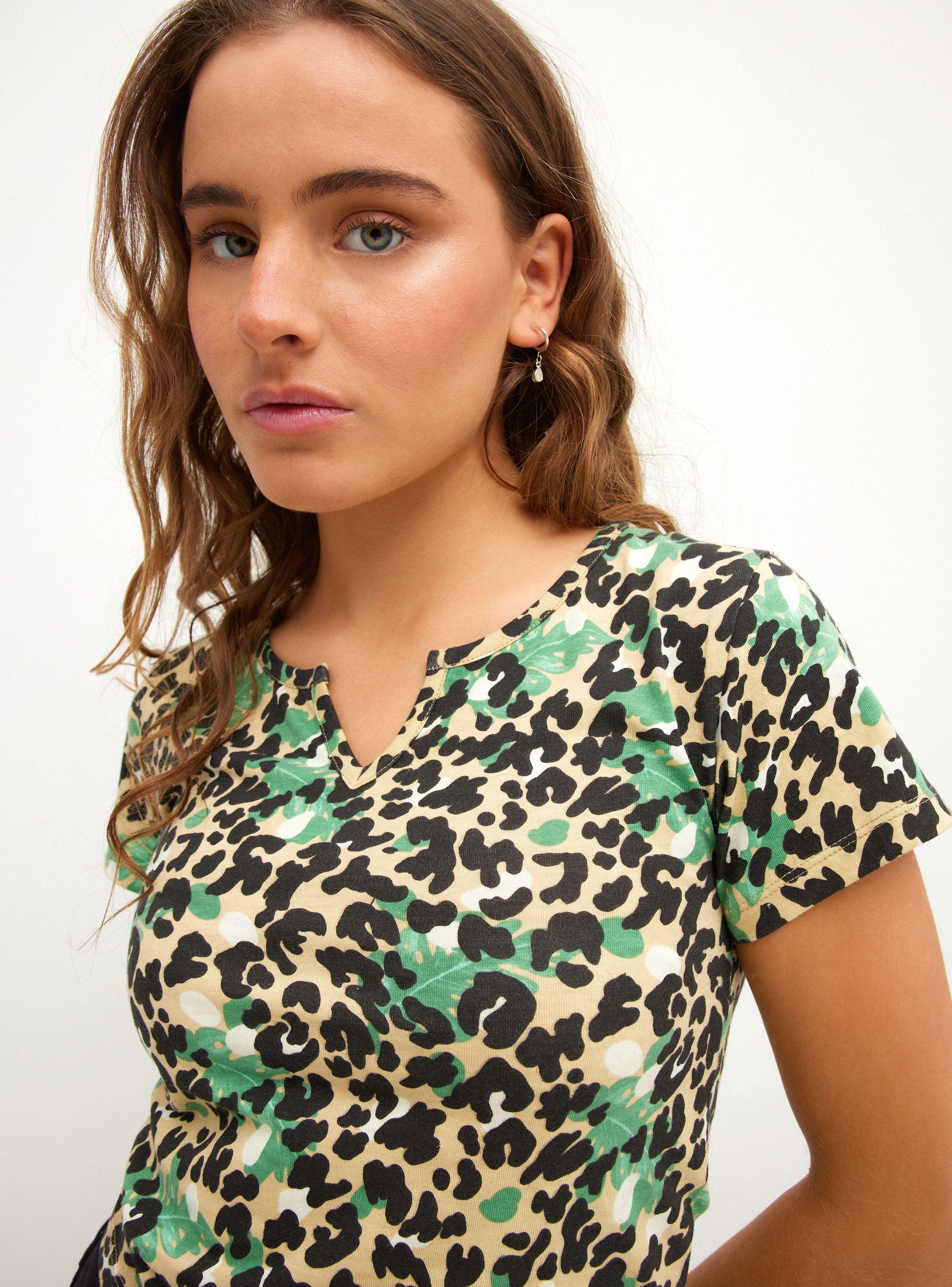 Polera Full Print Corte V-2