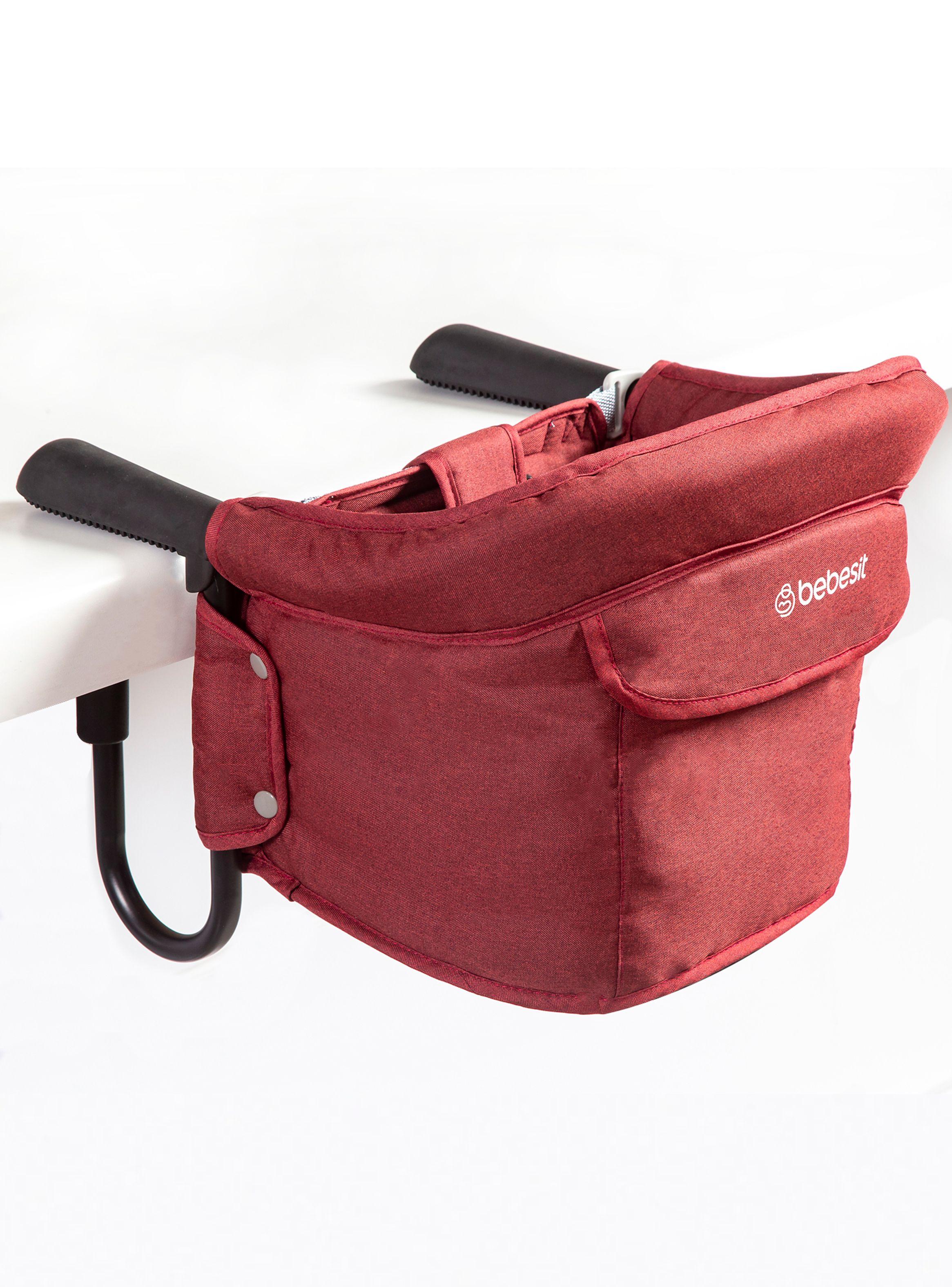 Silla de Comer Eat & Bear Sujeción de Mesa Portable Roja-2