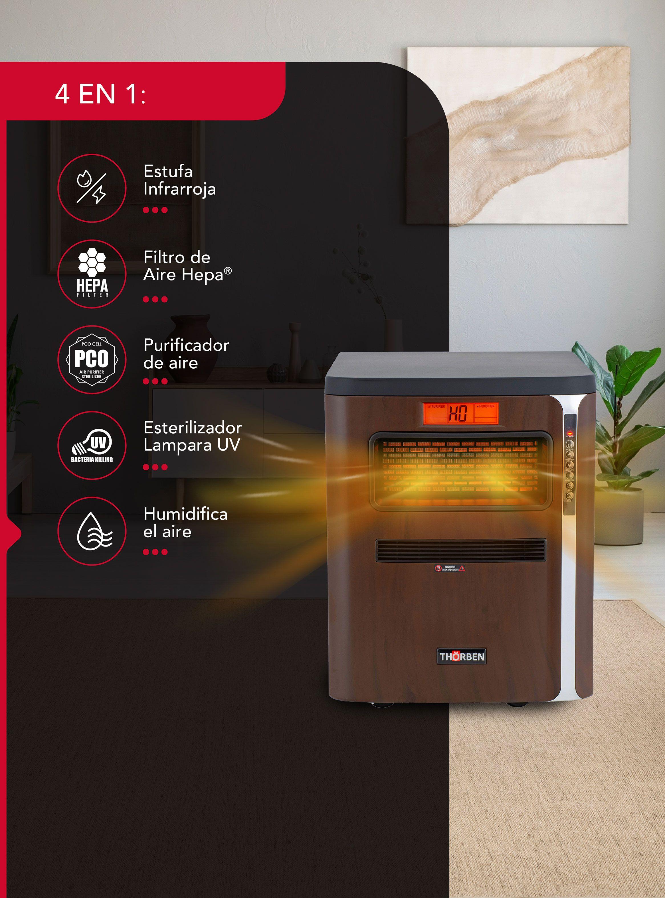 Estufa Infrarroja 4 en 1 Thor Air 1500-1