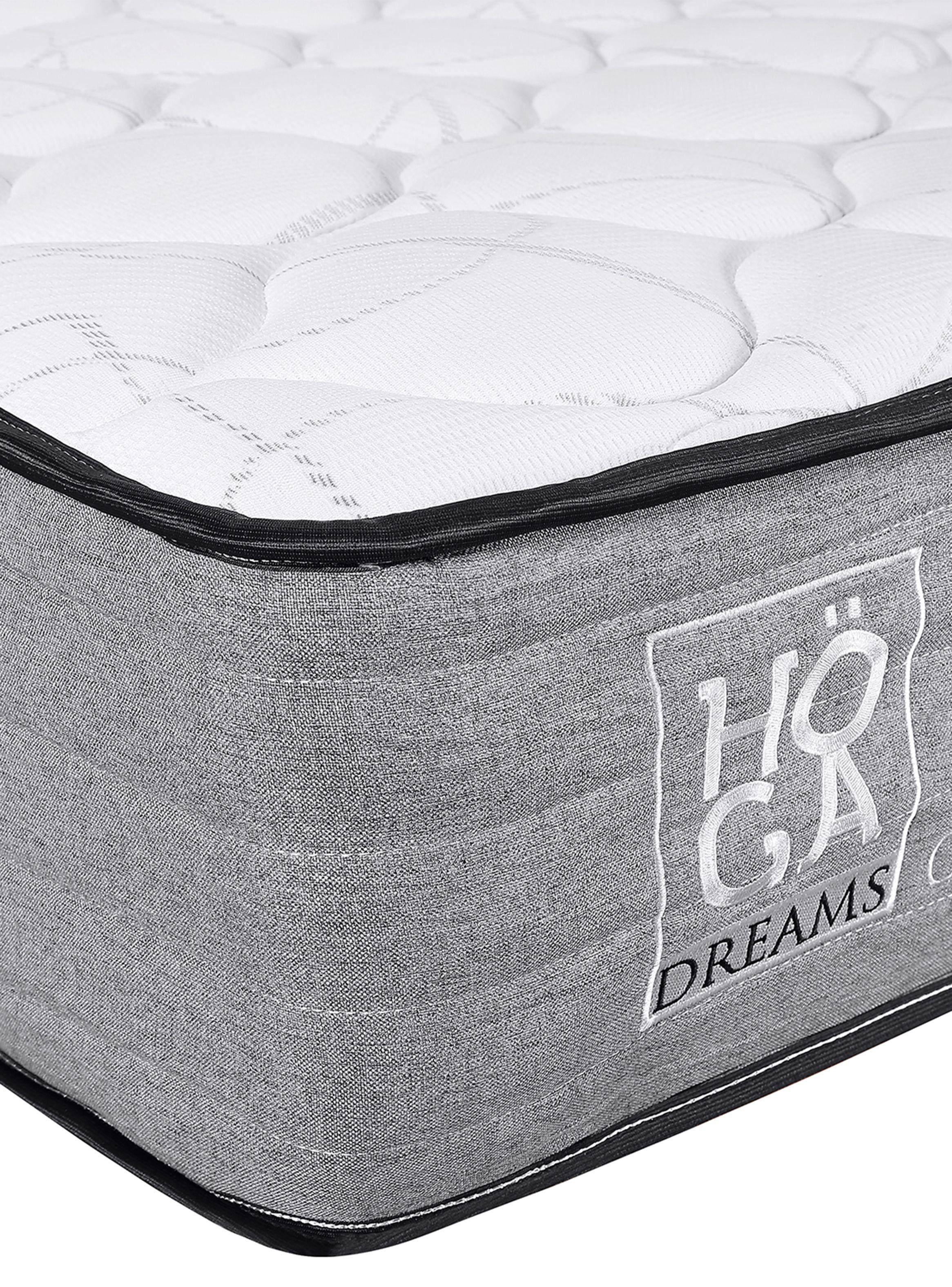 Cama Europea Comfort Plus 2 Plazas x 190 cm + Set Muebles Vidal Paris Negro Blanco-2