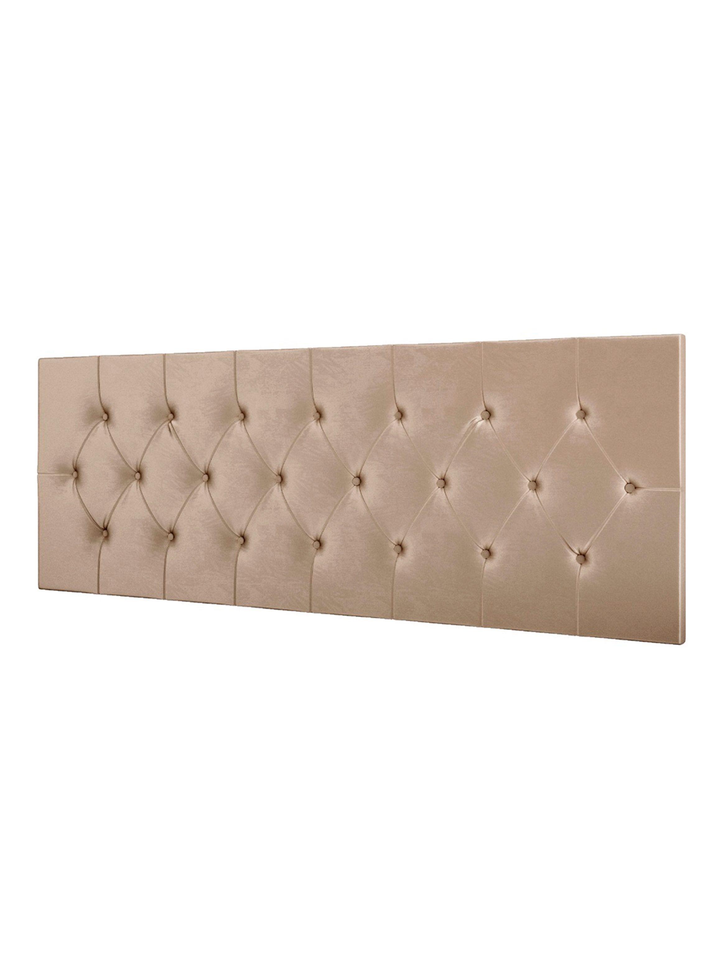Cama Europea Koppla Comfort Plus 2 Plazas 190 cm + Respaldo Paris Beige-6