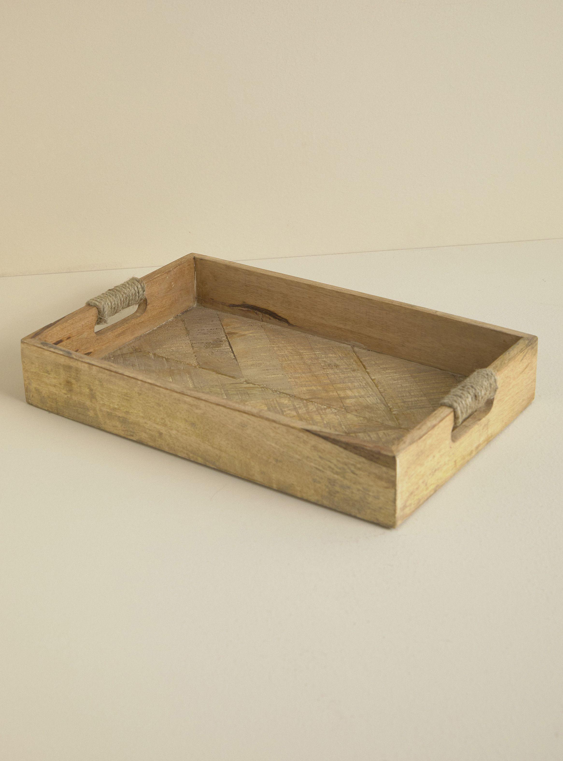 Bandeja Madera Yute 25x38 cm-0