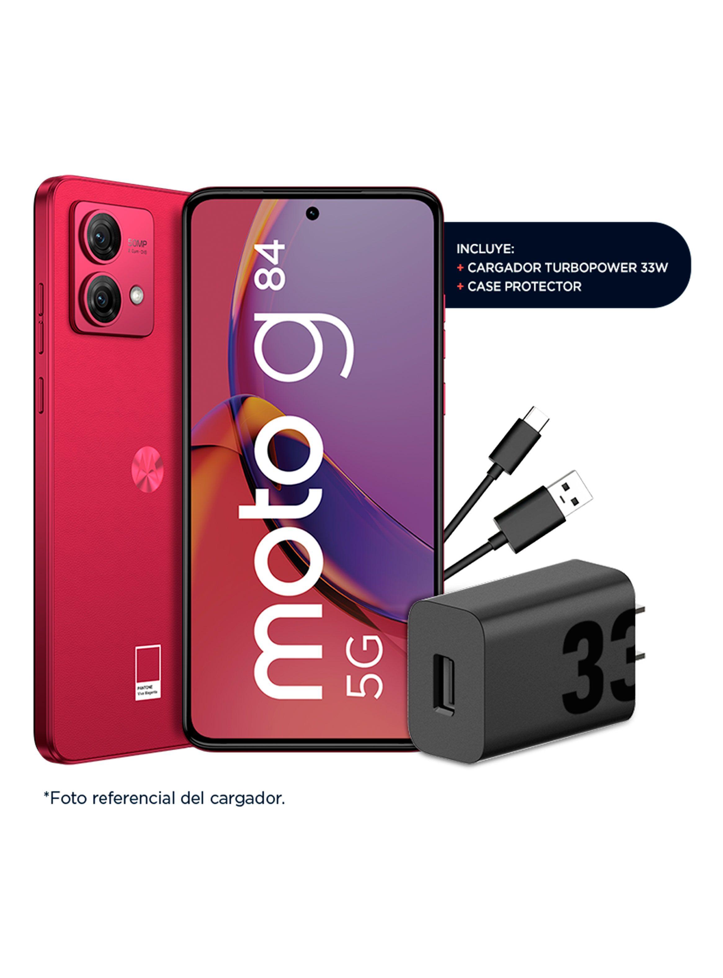 Smartphone Moto G84 5G 256GB 6.6" Viva Magenta Liberado + Audífonos Buds 135-1
