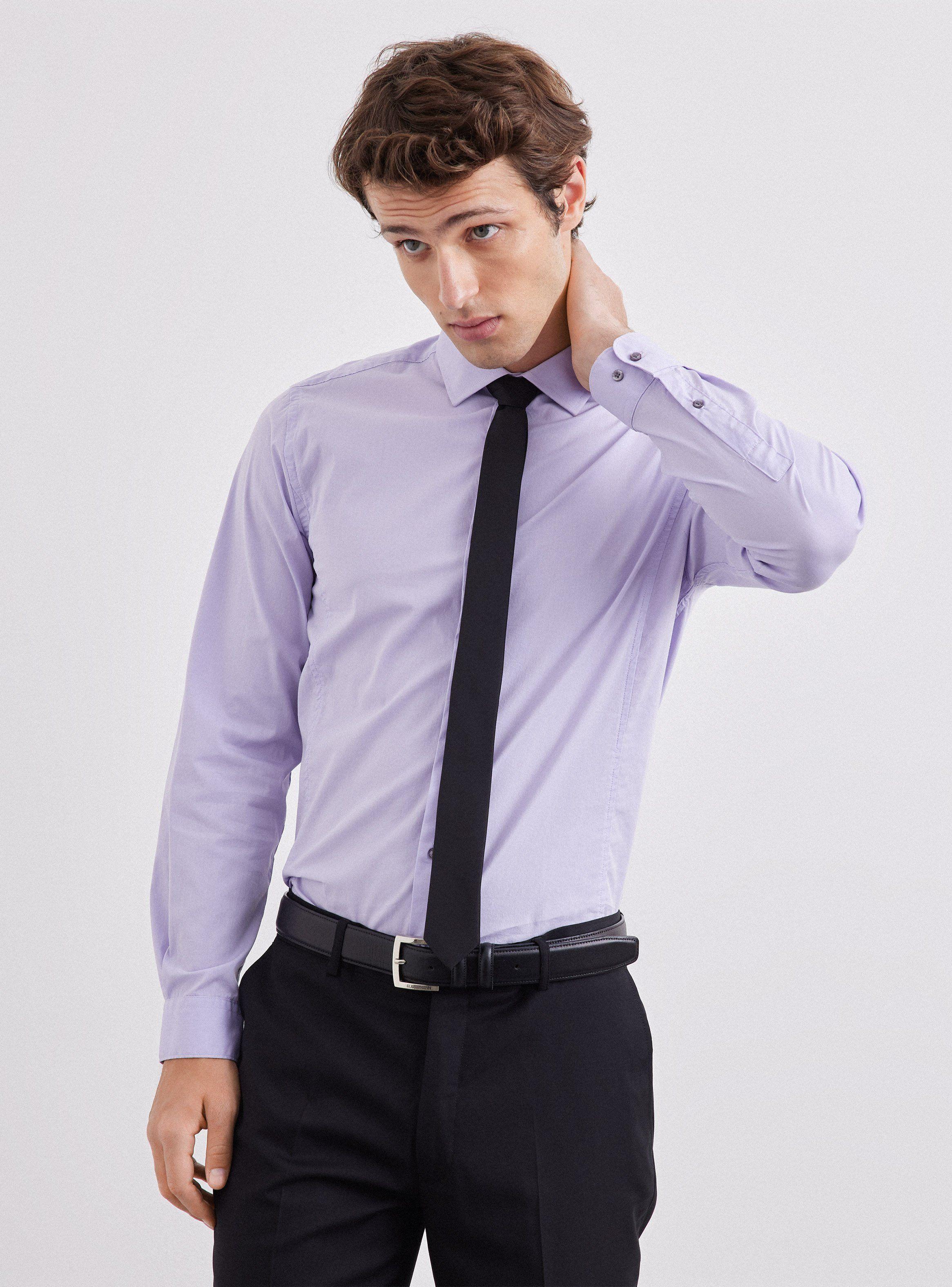 Camisa de Vestir Lisa-0