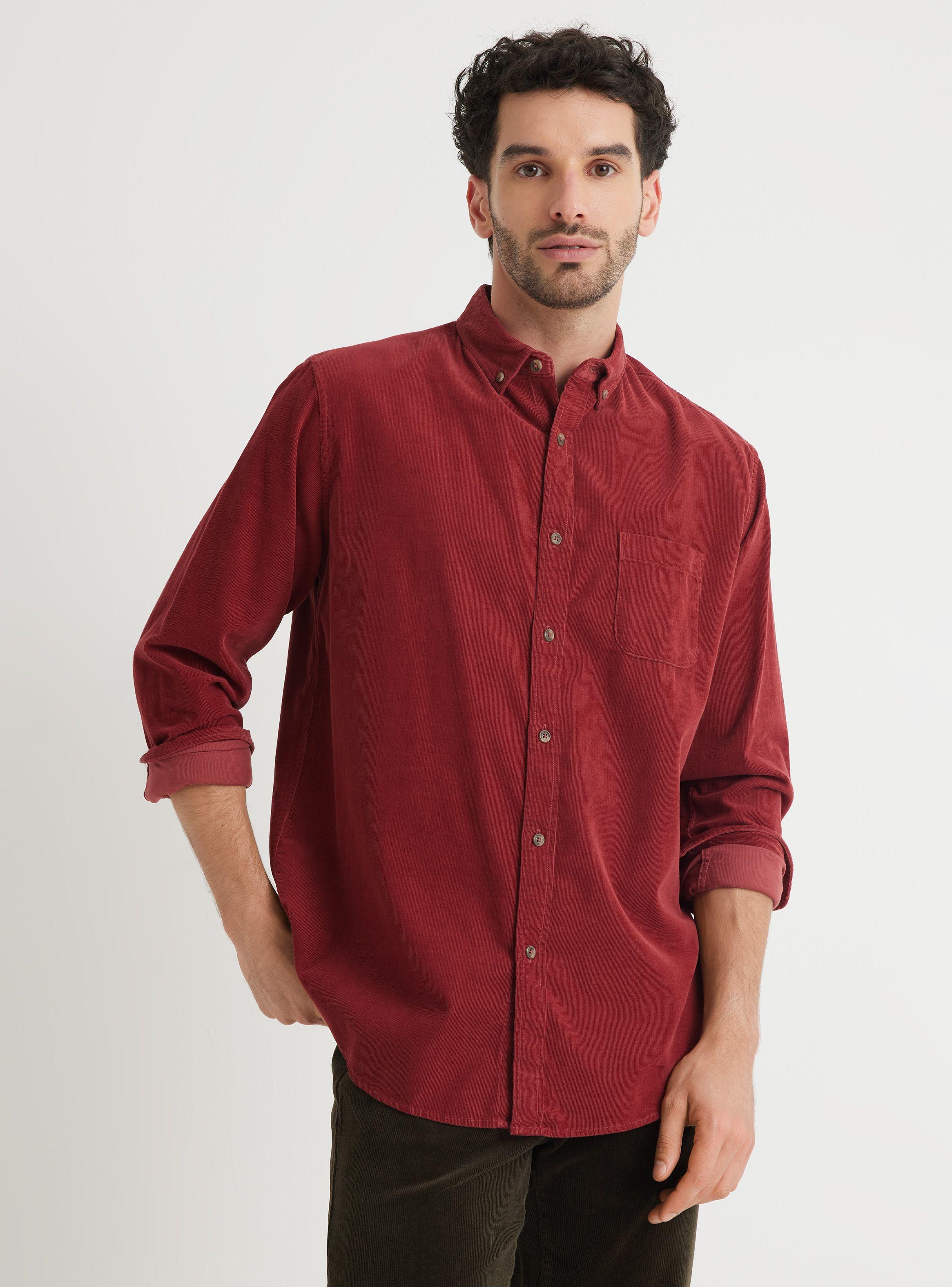Camisa de Vestir Cotelé-0