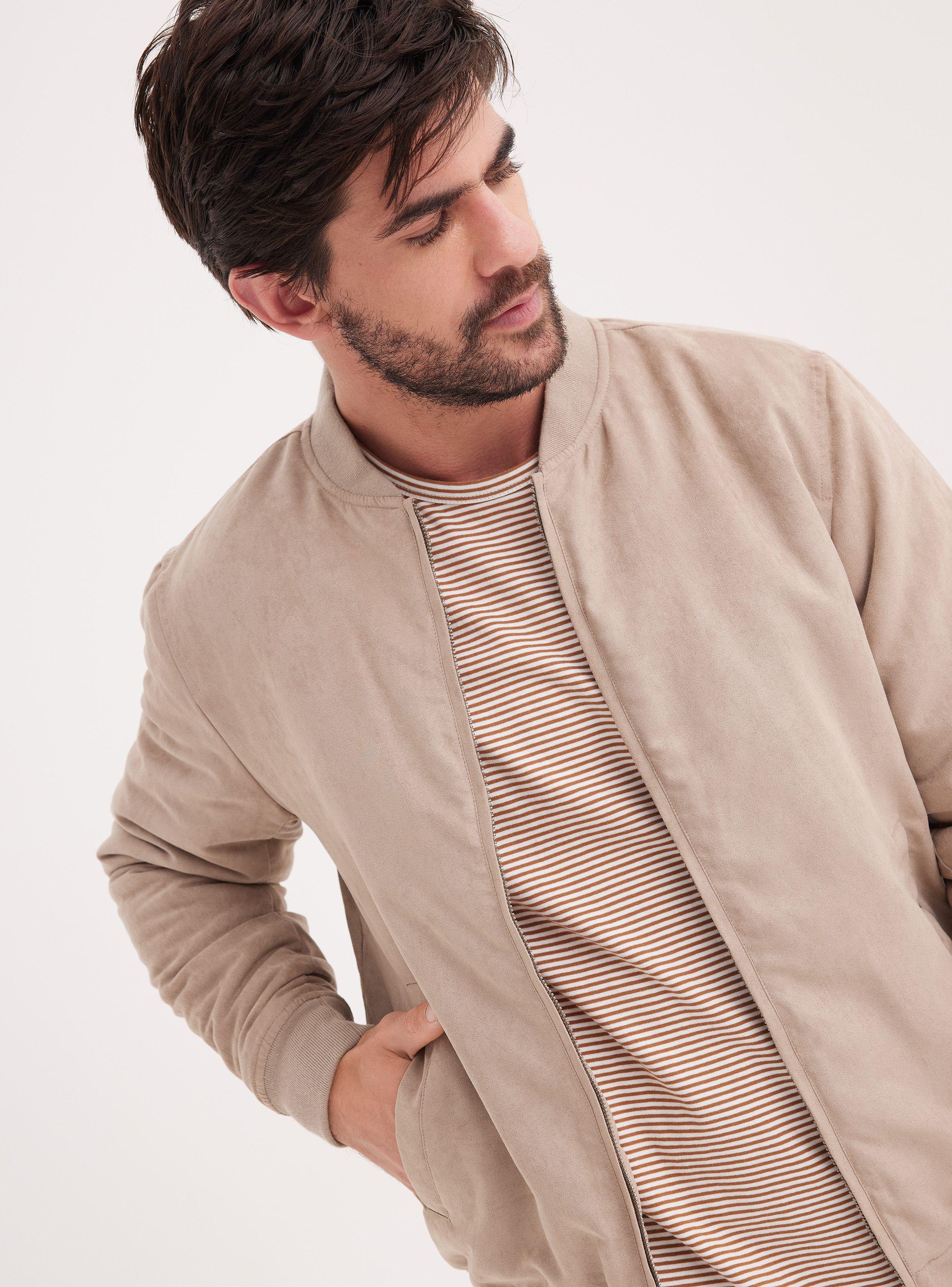 Chaqueta Bomber Gamuza-3