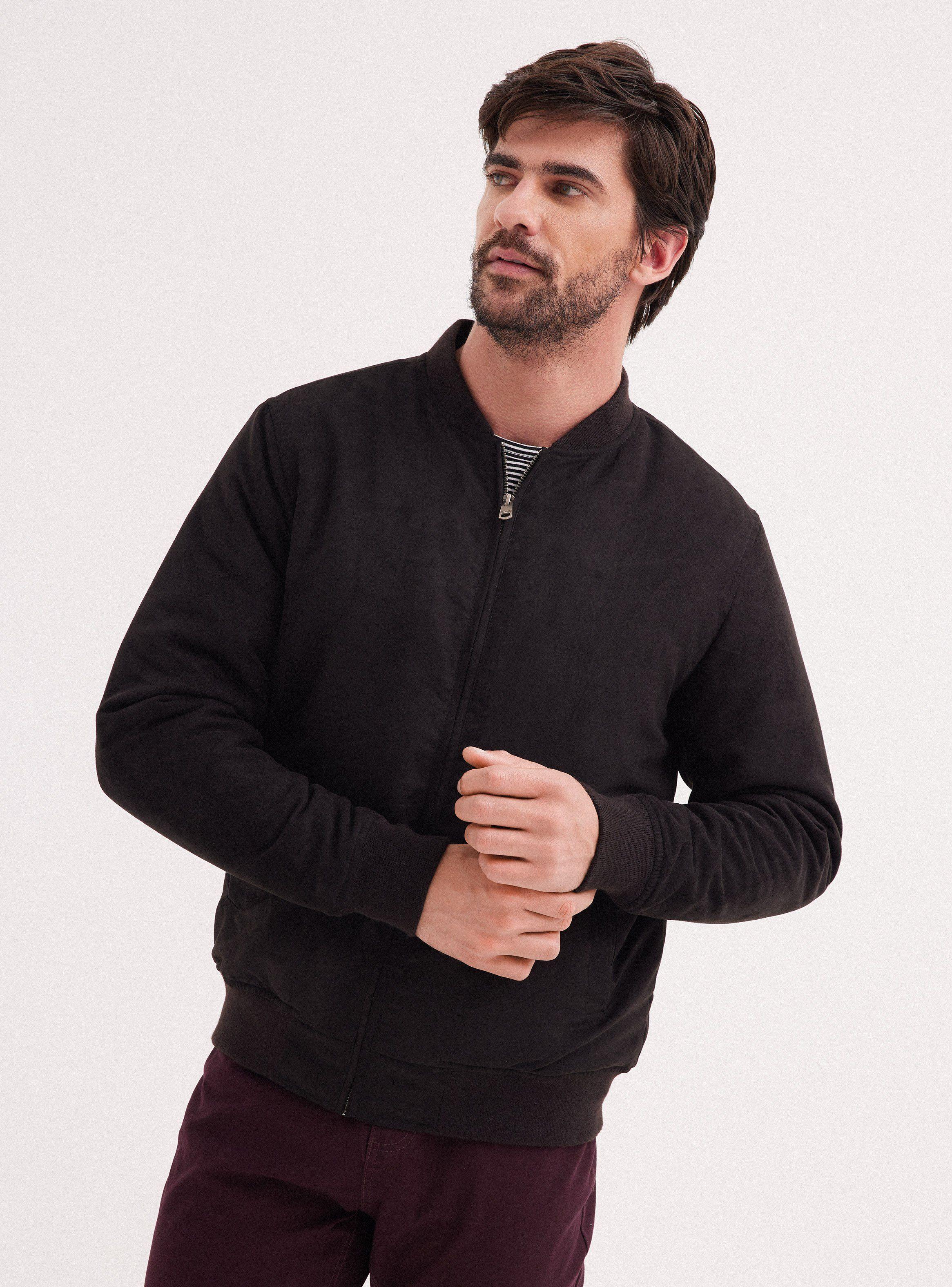 Chaqueta Bomber Gamuza-0
