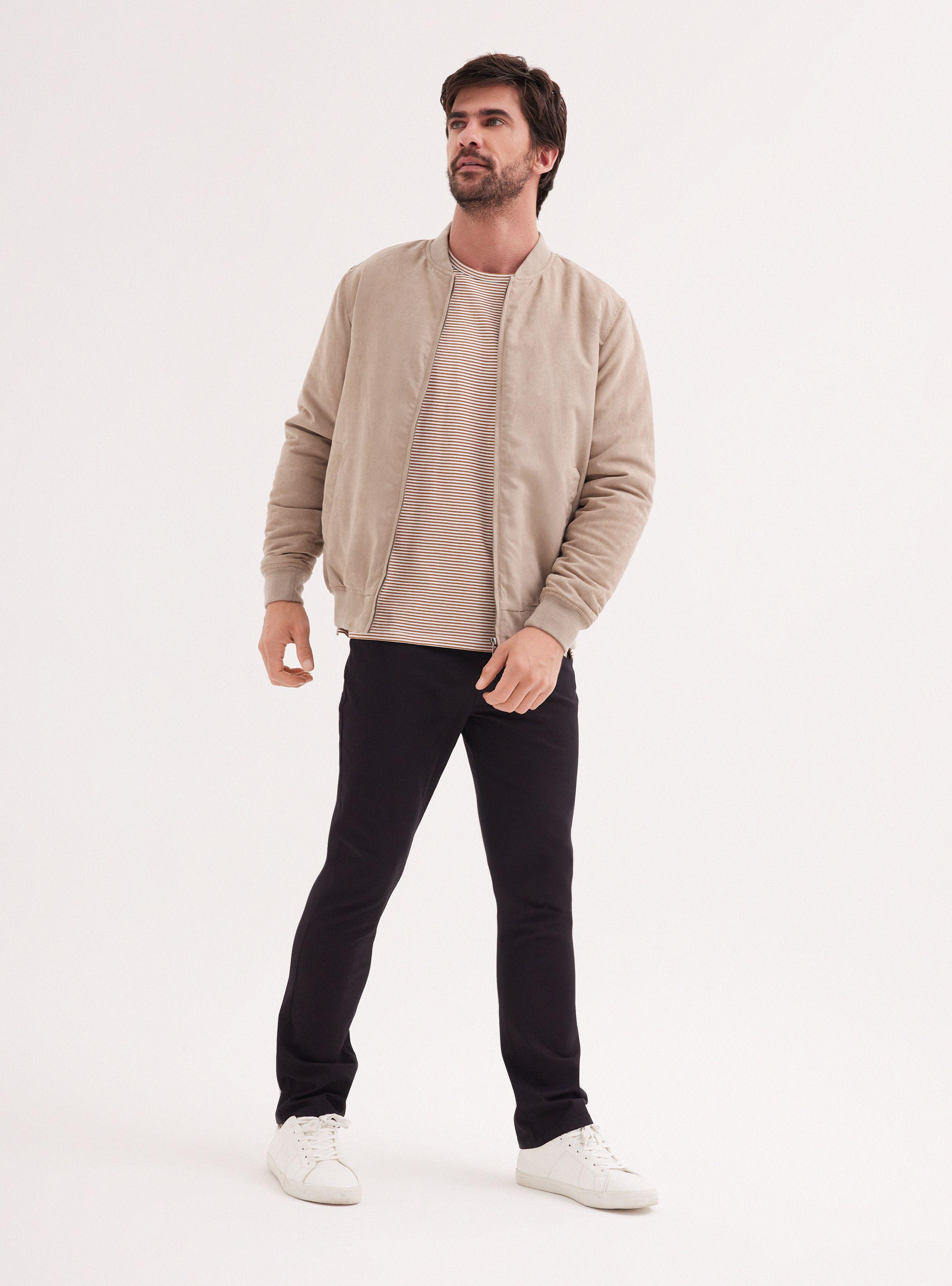 Chaqueta Bomber Gamuza-4