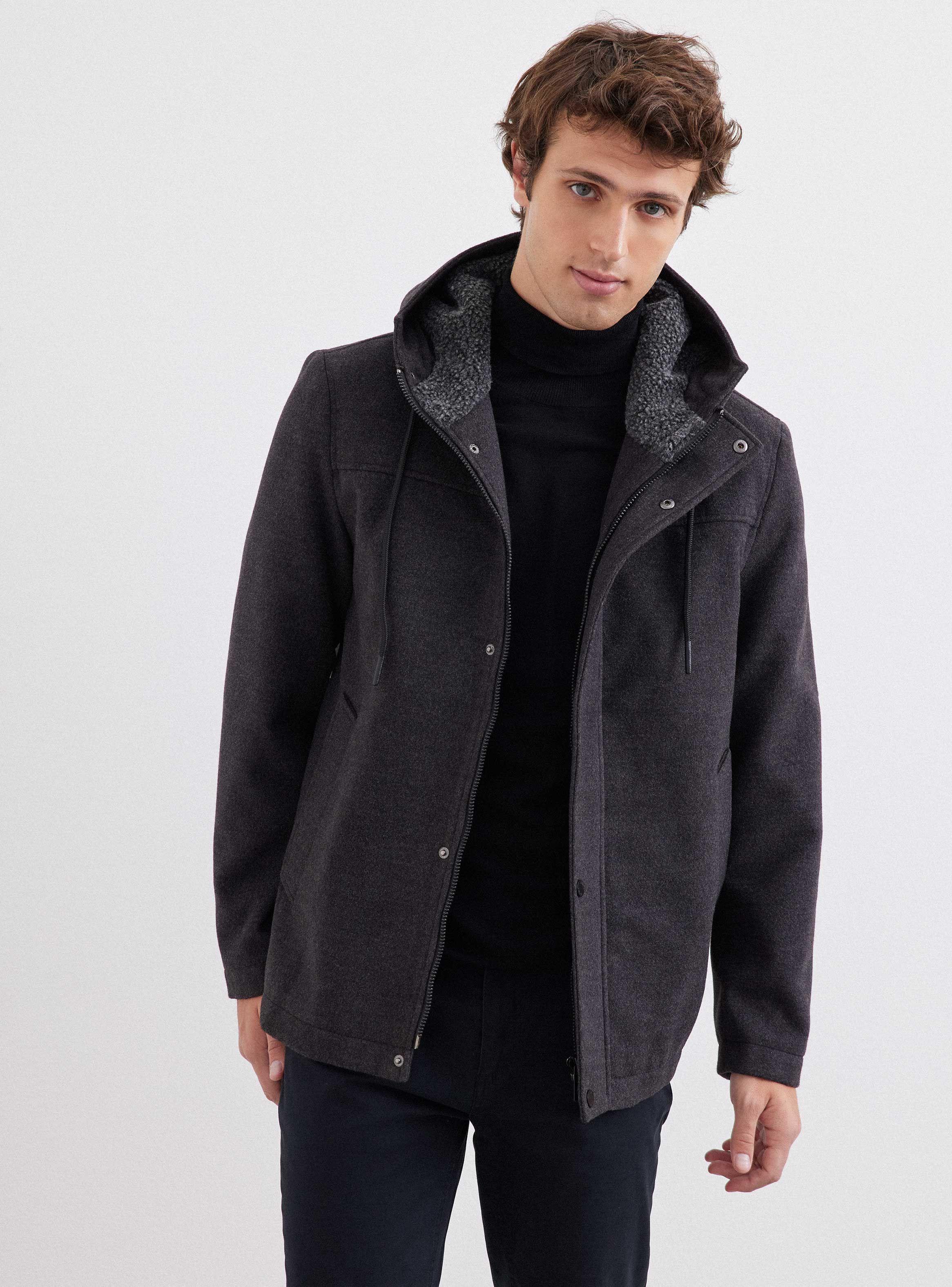 Abrigo Hoodie Sherpa-0