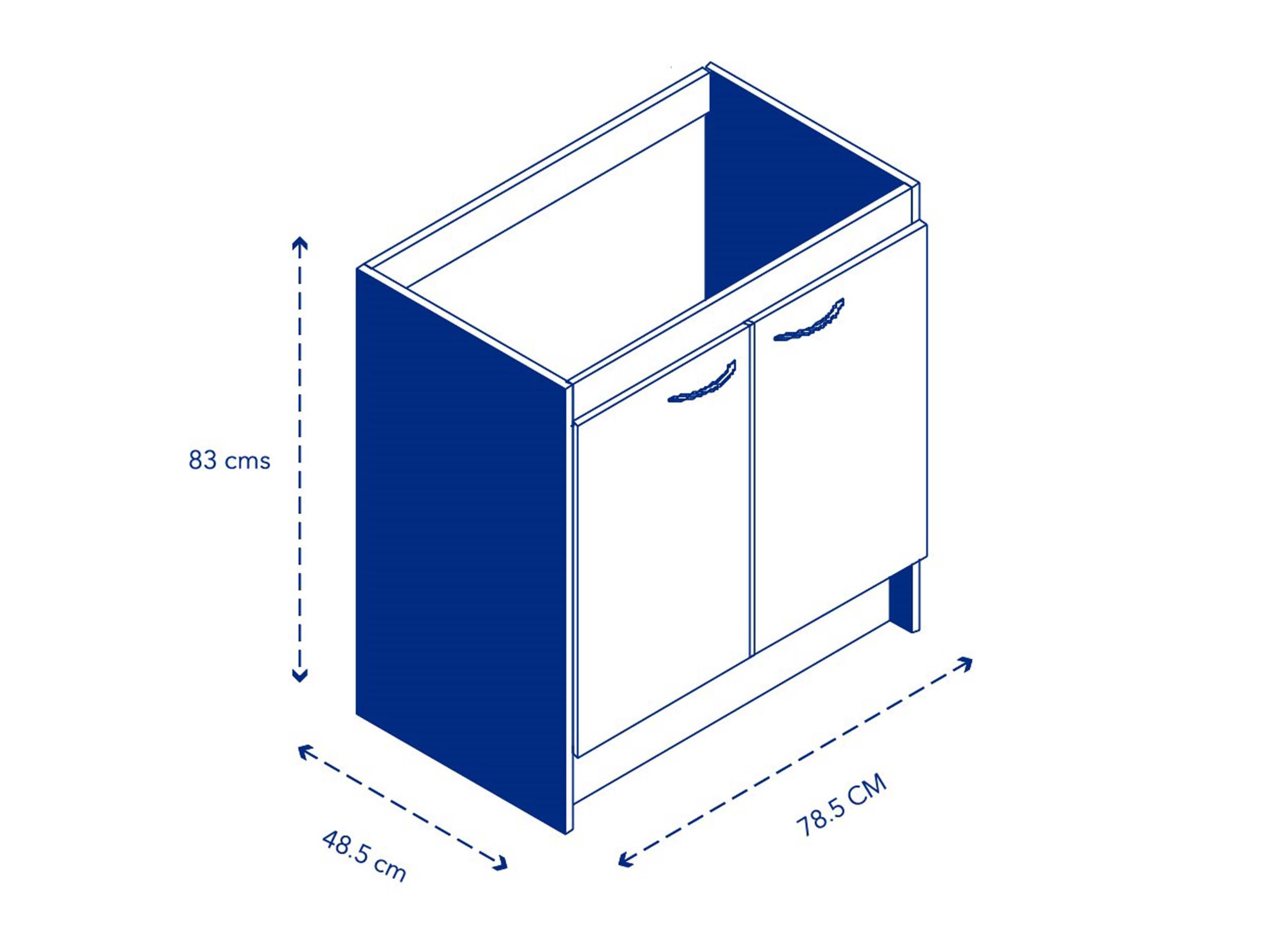 Base Mueble de Lavaplatos 80 cm-4