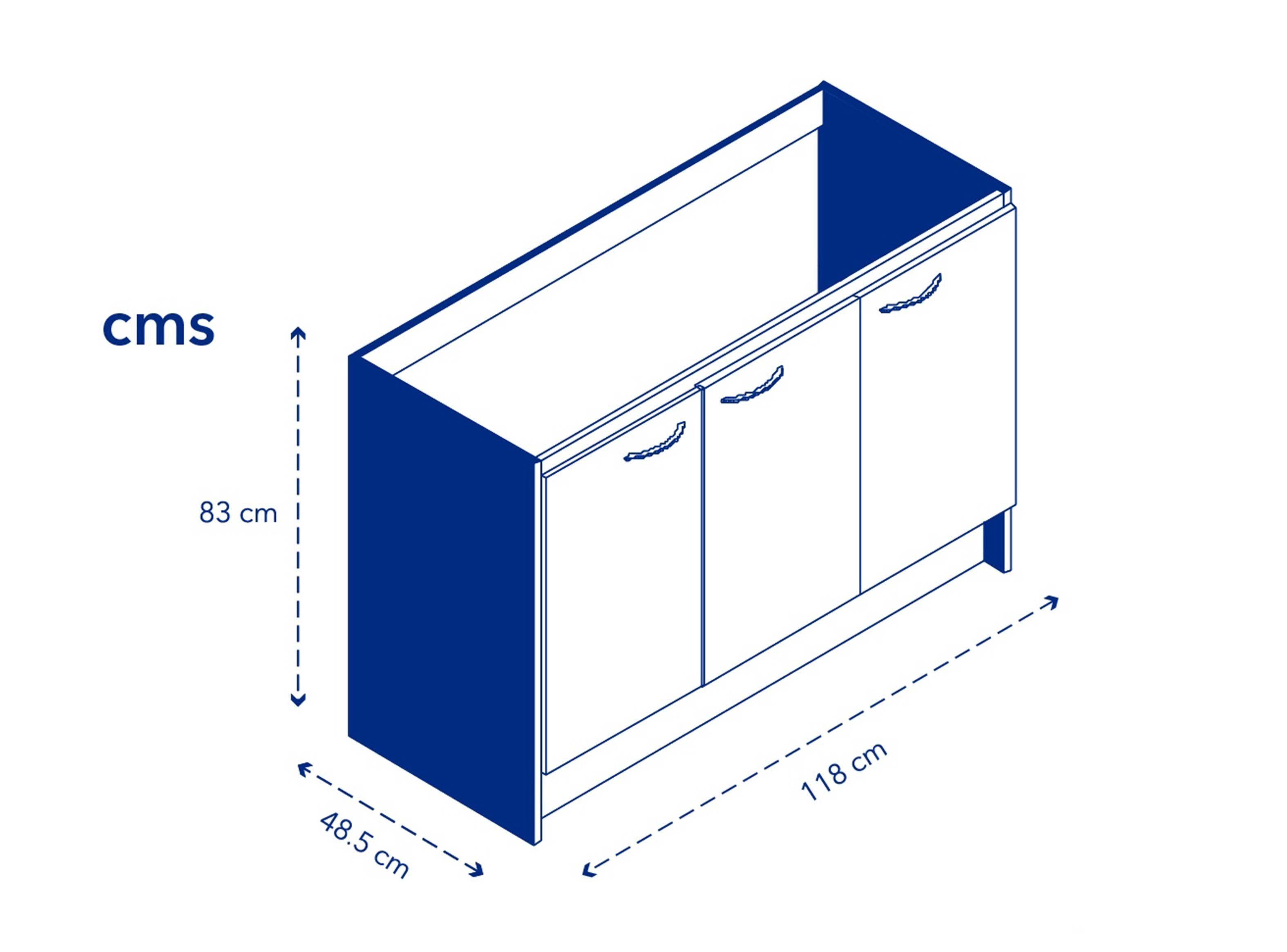 Base Mueble de Lavaplatos 120 cm-2