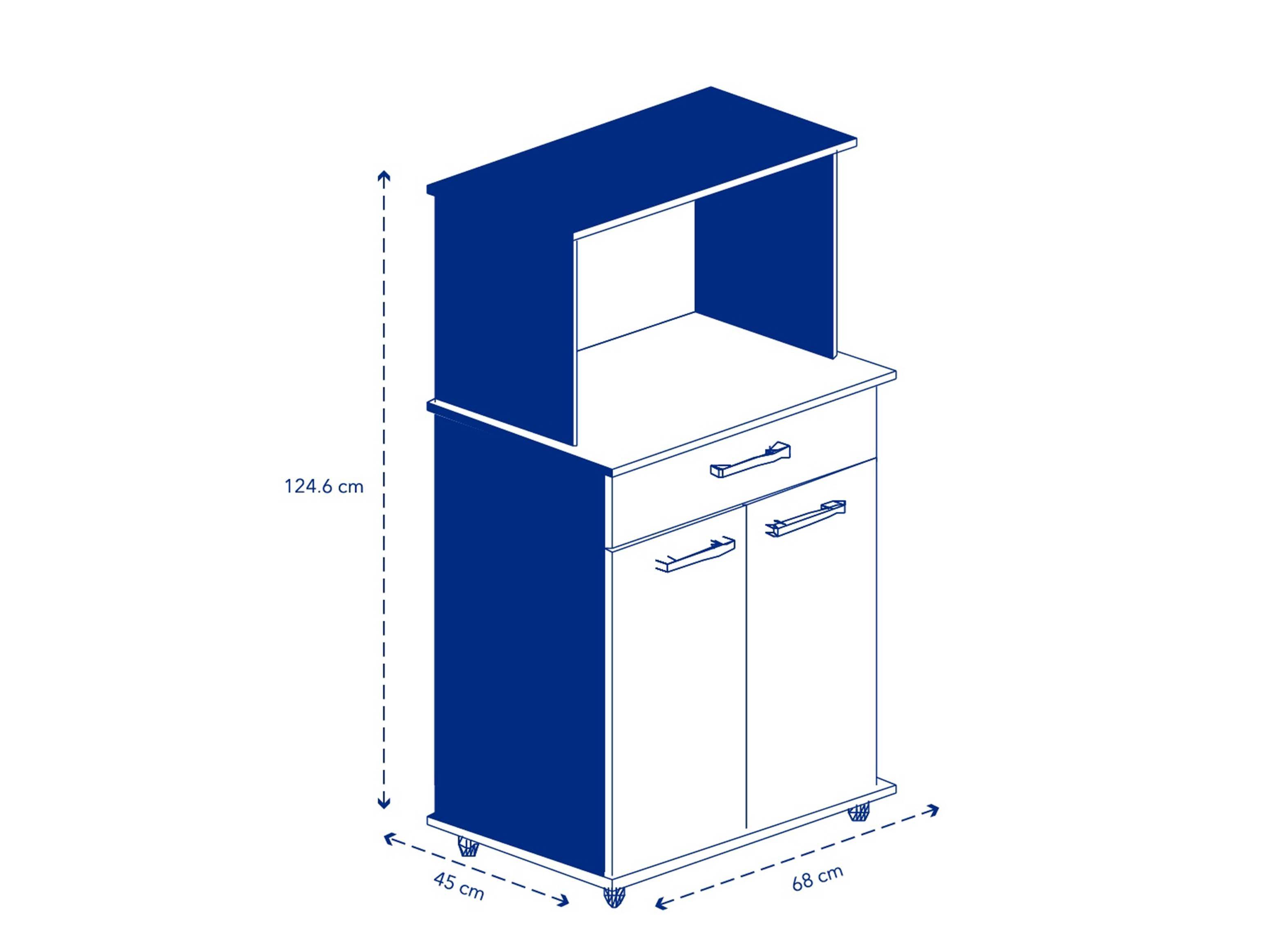 Mueble Base de Horno 2 Puertas-2