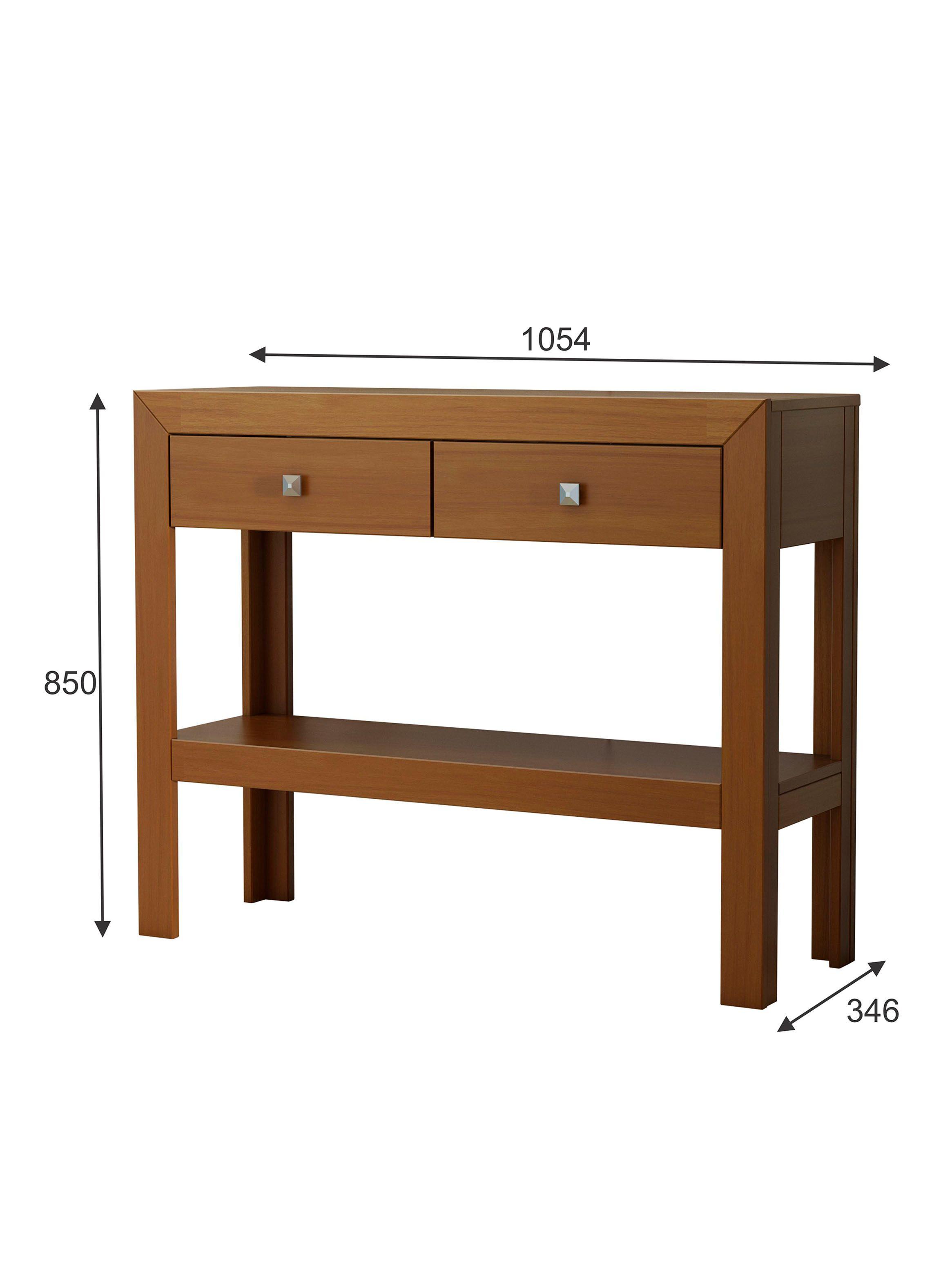 Mesa de Arrimo Kynus 2 Cajones 34.6x105.4 cm-1