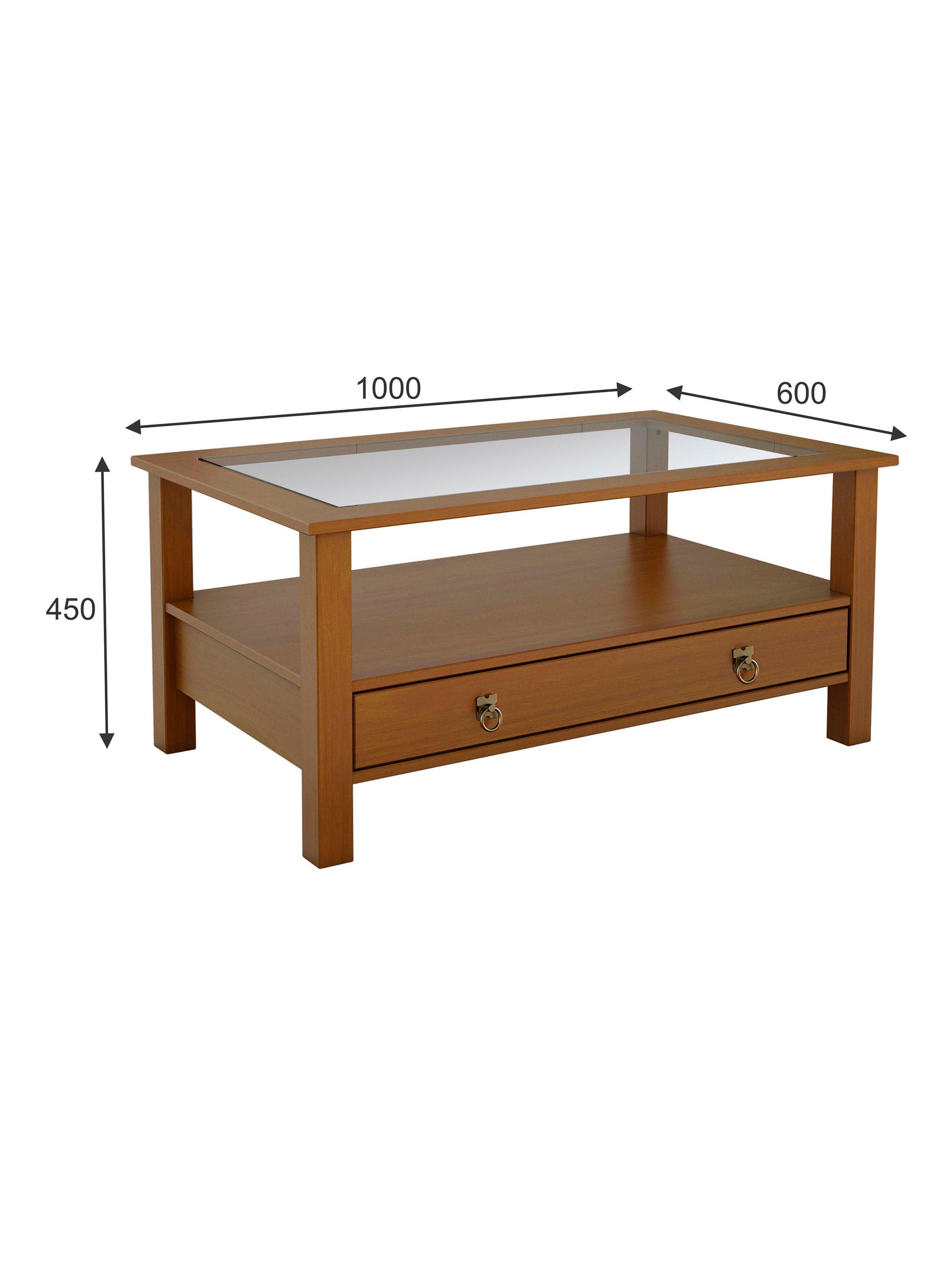 Mesa de Centro Caipi 2 Cajones 60x100 cm-1