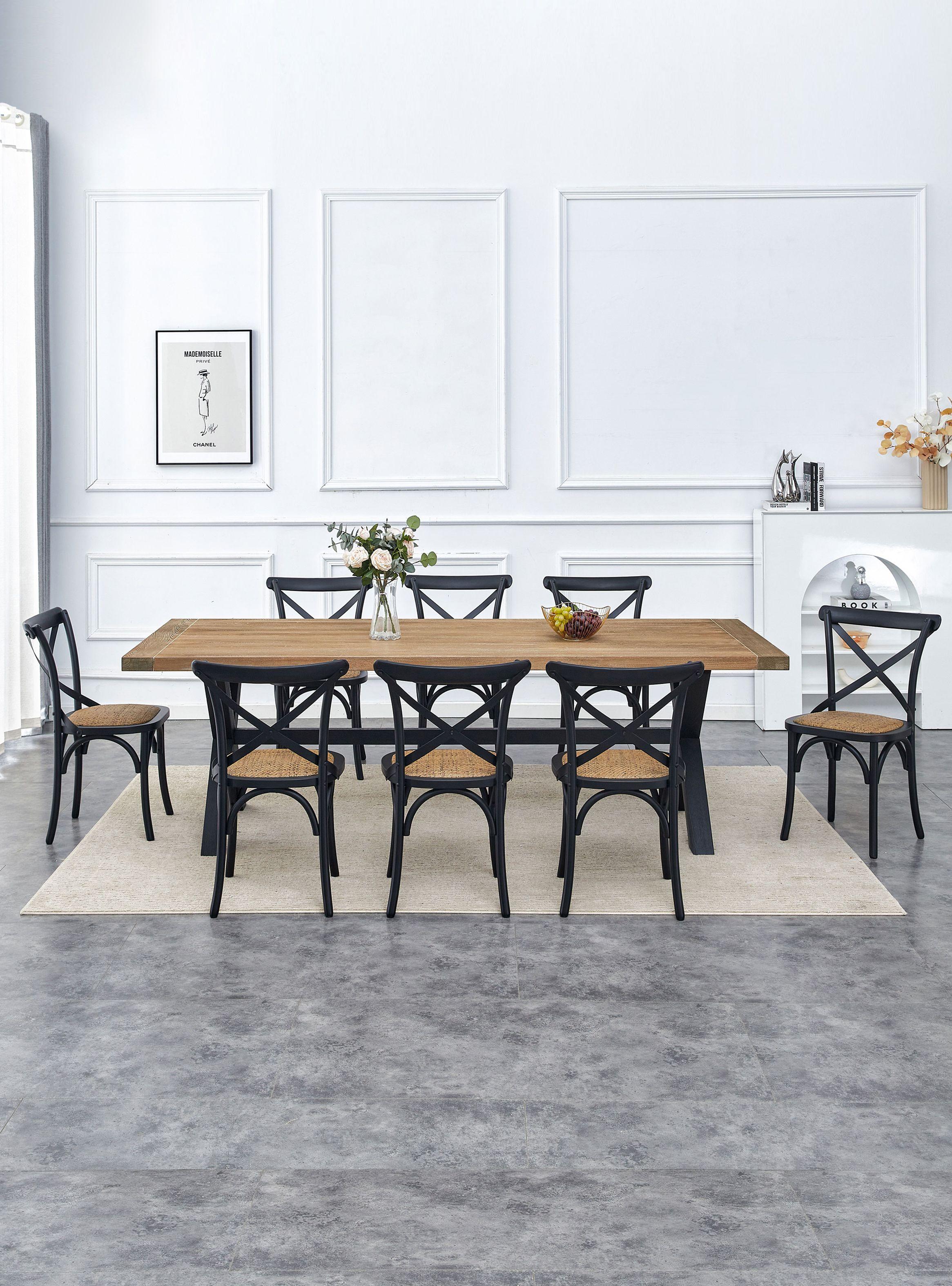 Juego Comedor Pamela 8 Sillas Negro-7