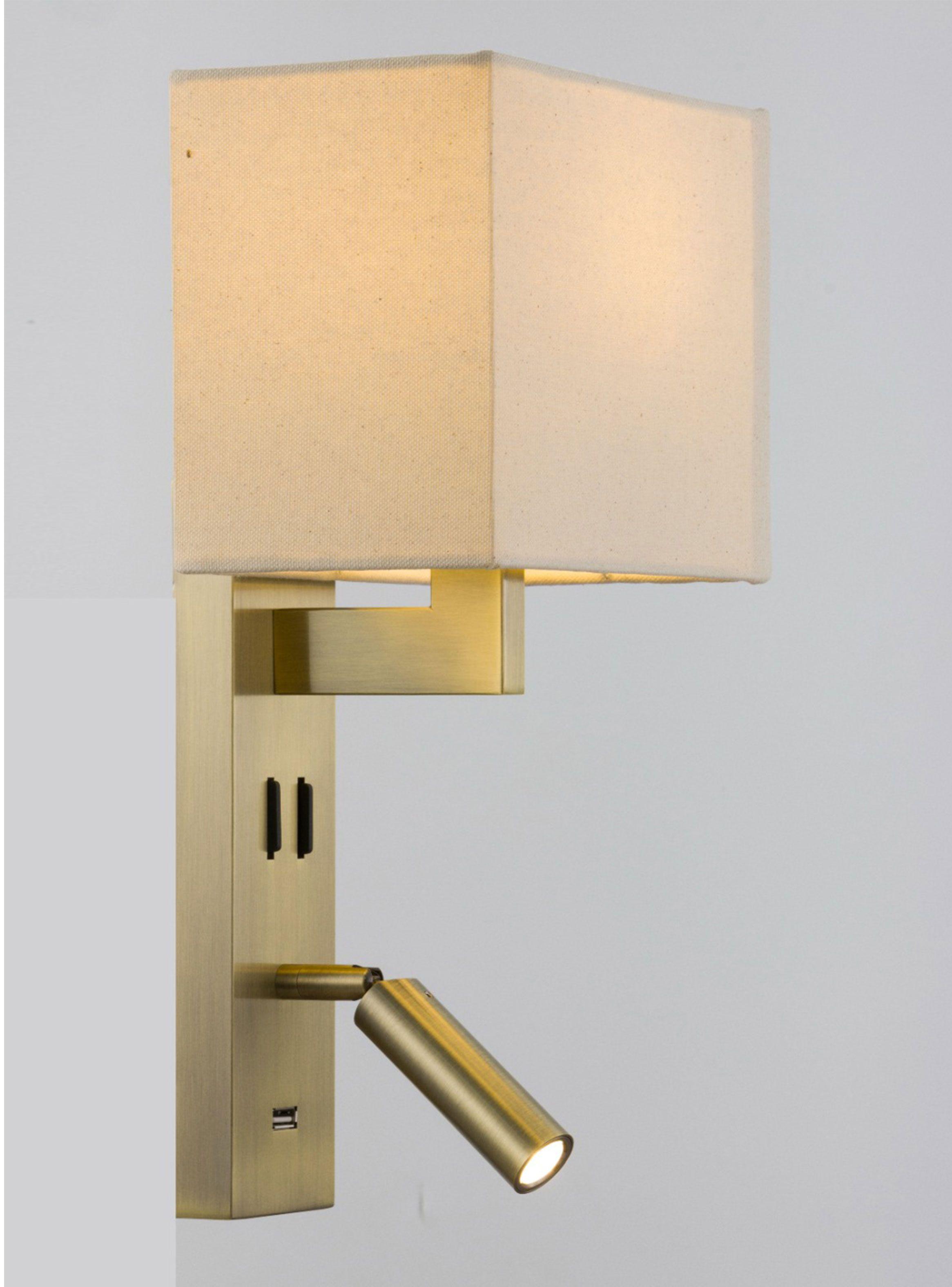 Apliqué USB Led Bronce Pantalla Cuadrada-0