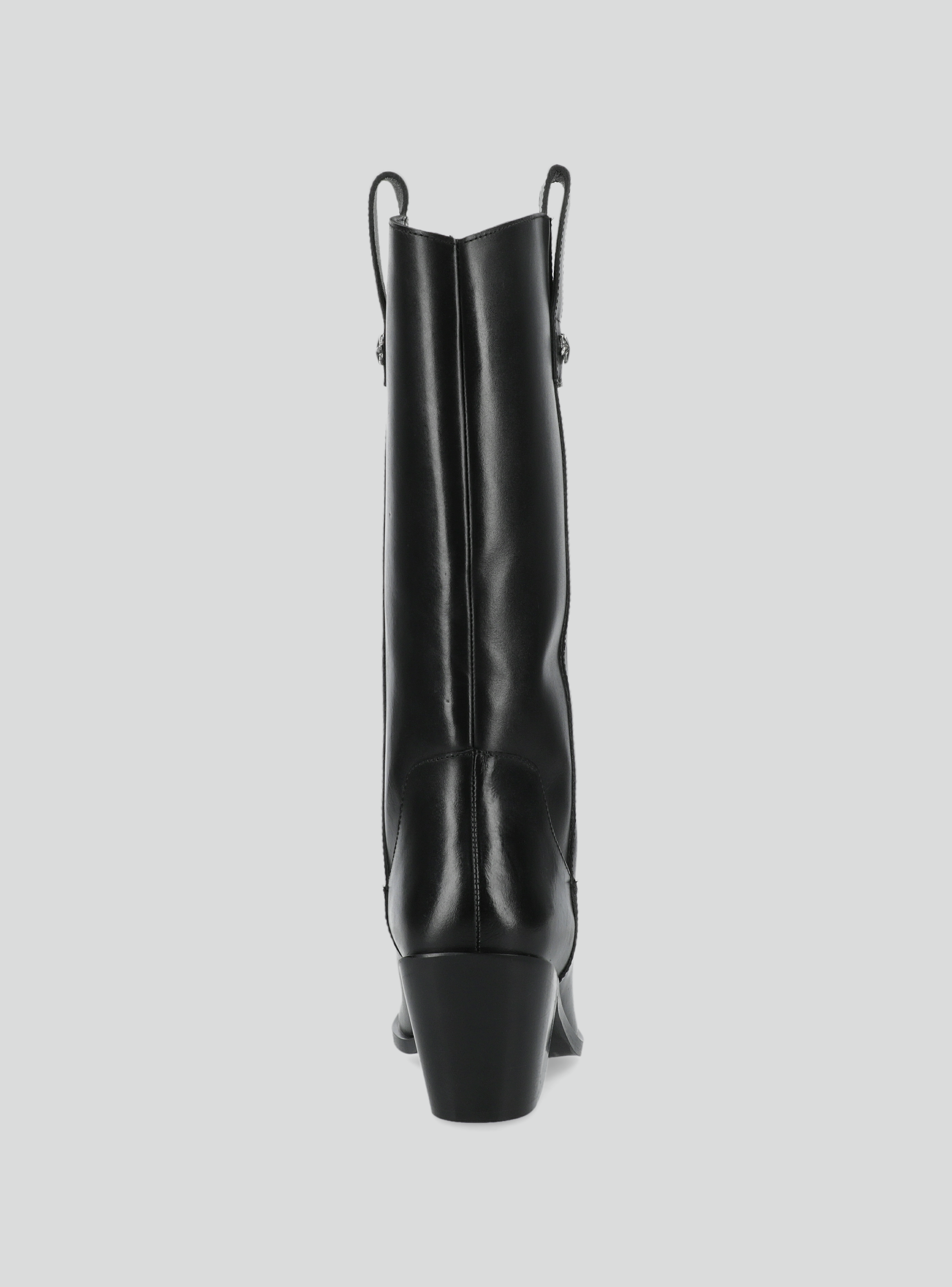 Bota Cuero con Puntera Metálica Diseño Bordado Mujer-3