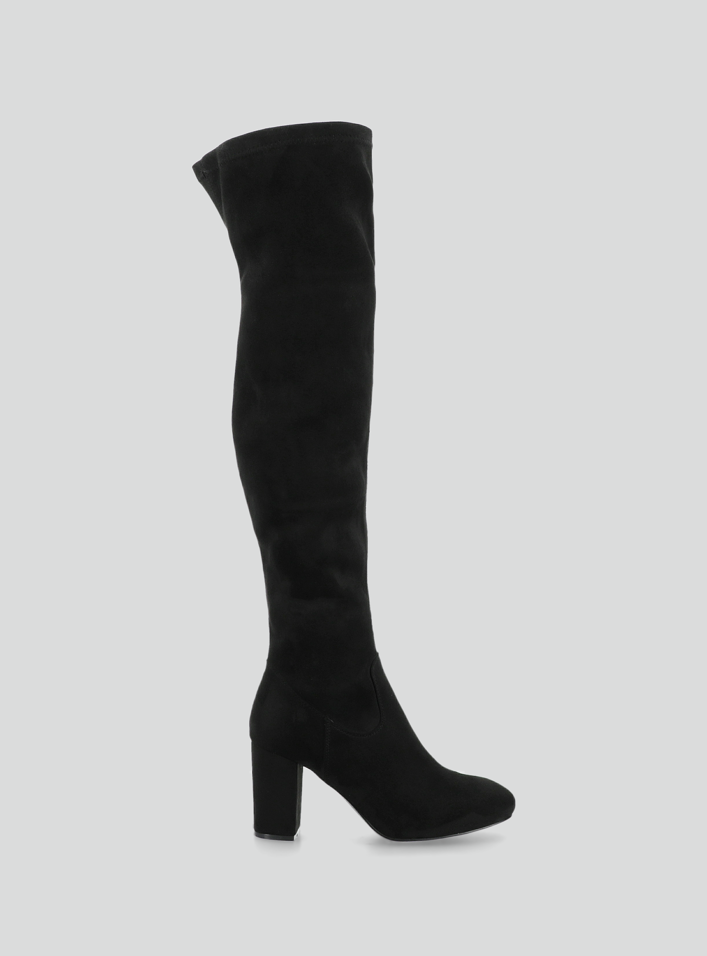 Bota de Microfibra de Caña Alta Mujer-1