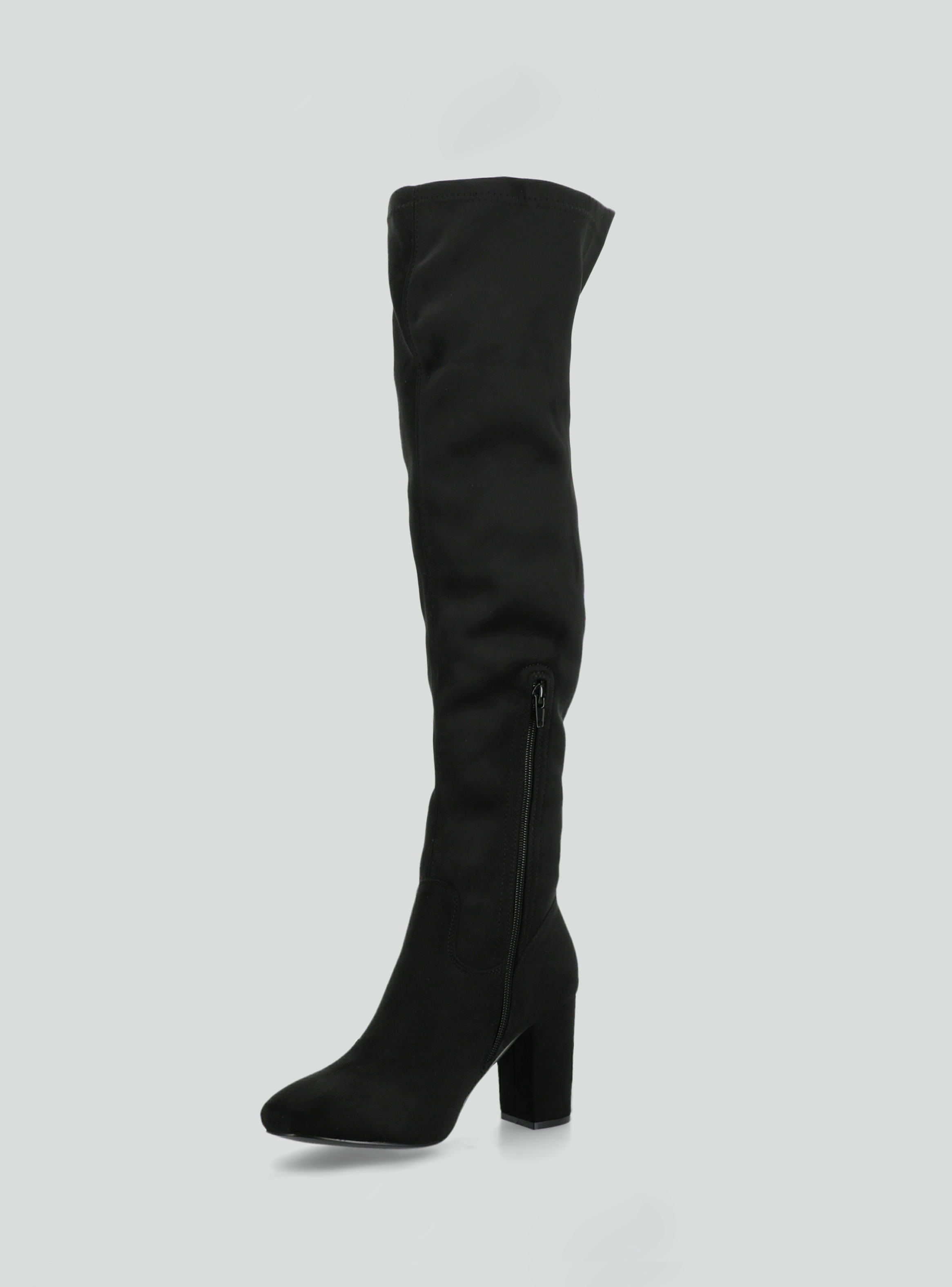 Bota de Microfibra de Caña Alta Mujer-2
