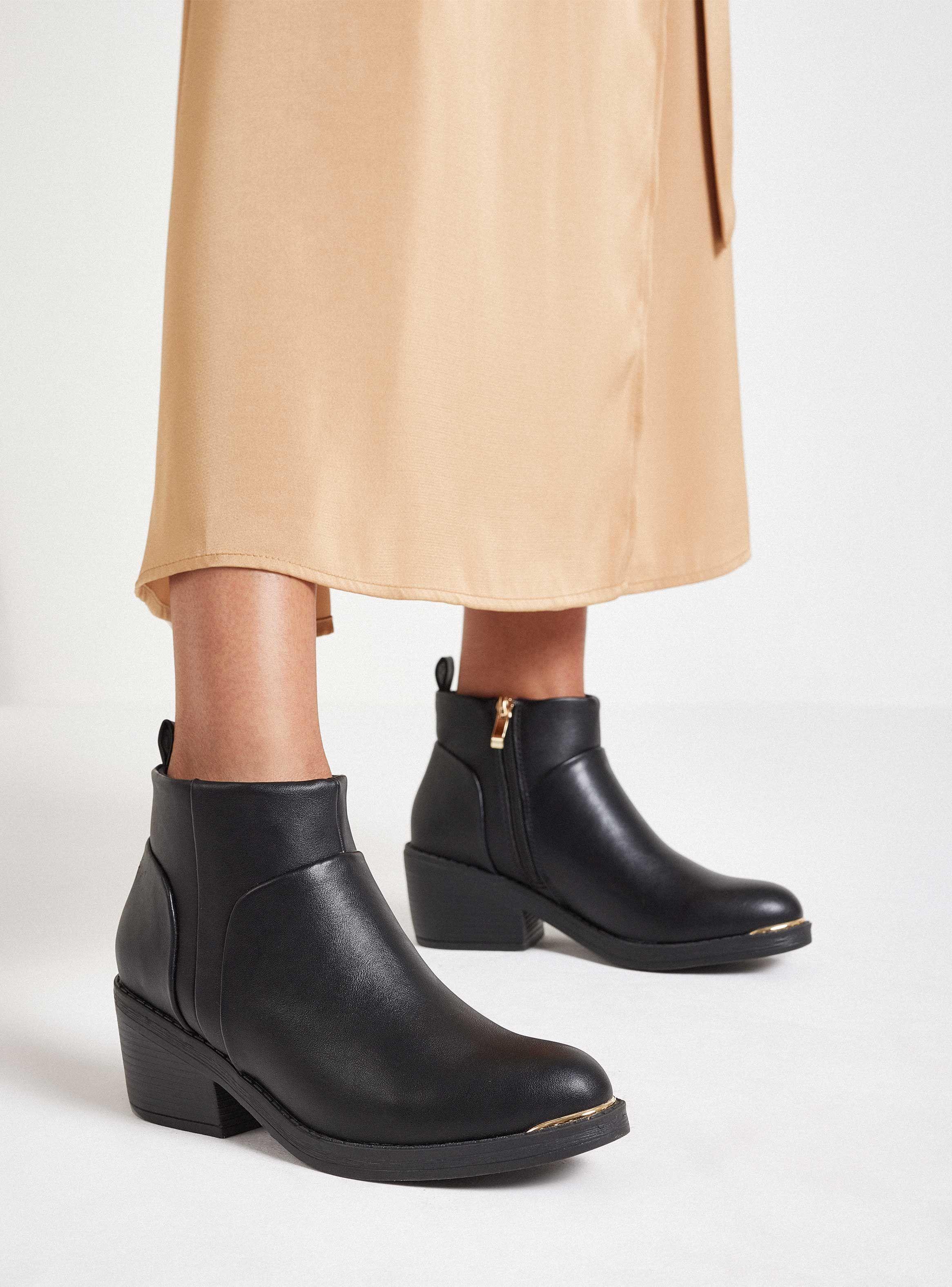 Botín con Cierre Lateral Mujer-0