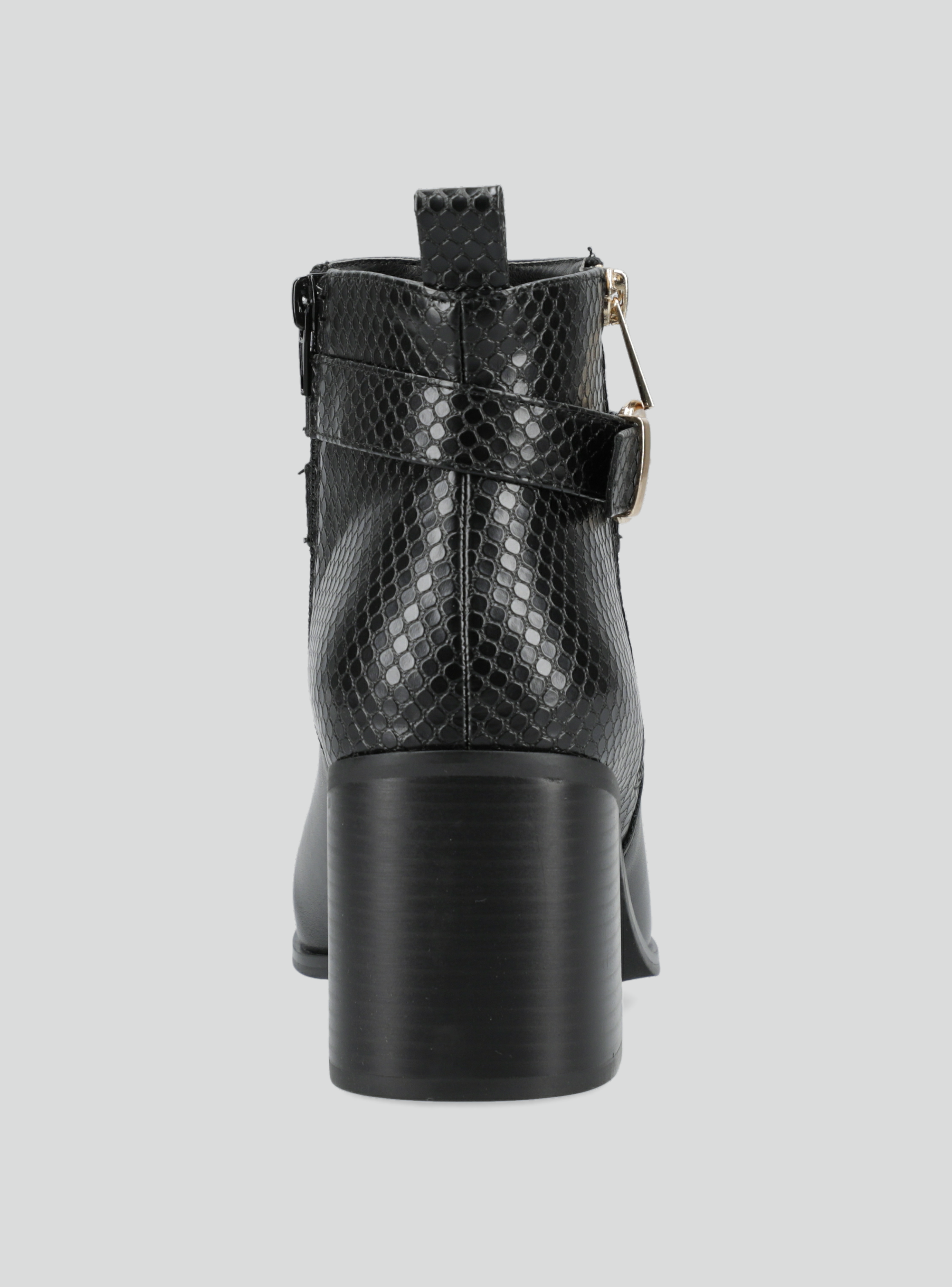 Botín con Textura y Correa decorativa Mujer-3