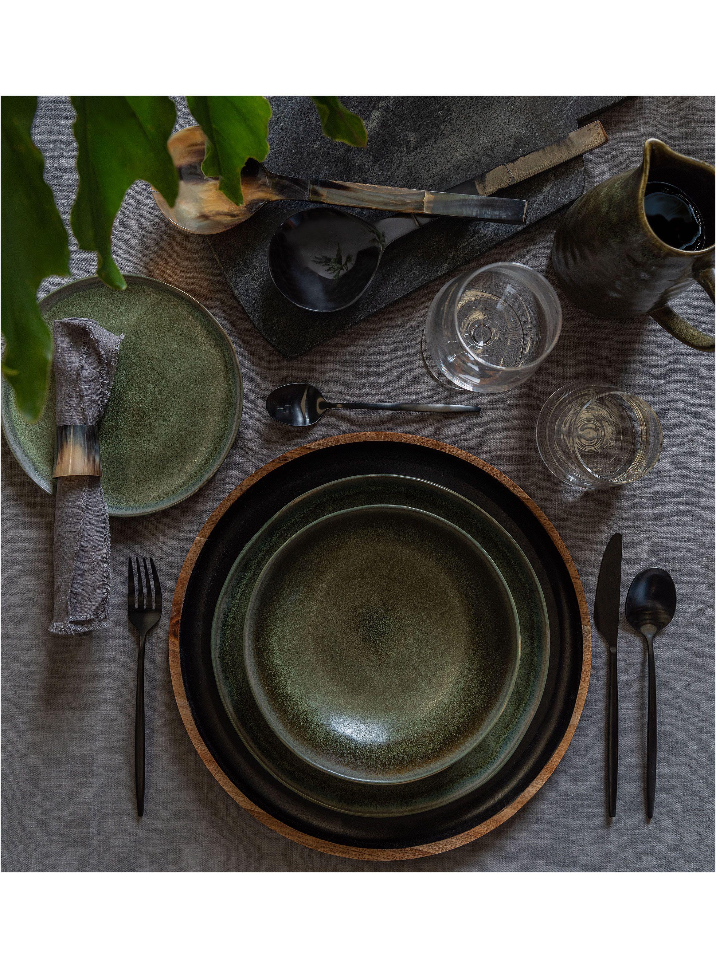 Tabla Mármol Rectangular Negro 20x40 cm-4