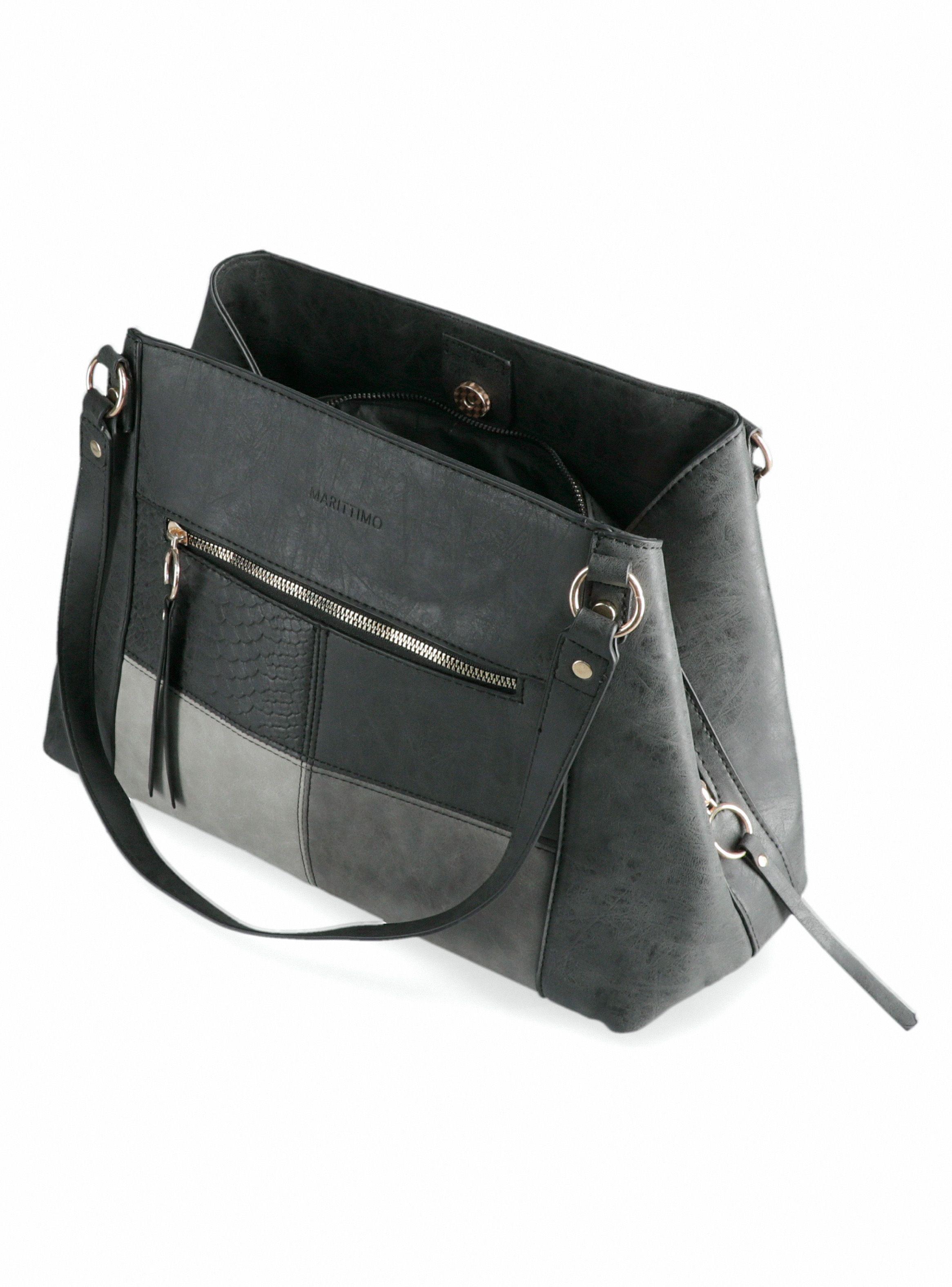 Cartera de Hombro con Bolsillo en Patchwork-5