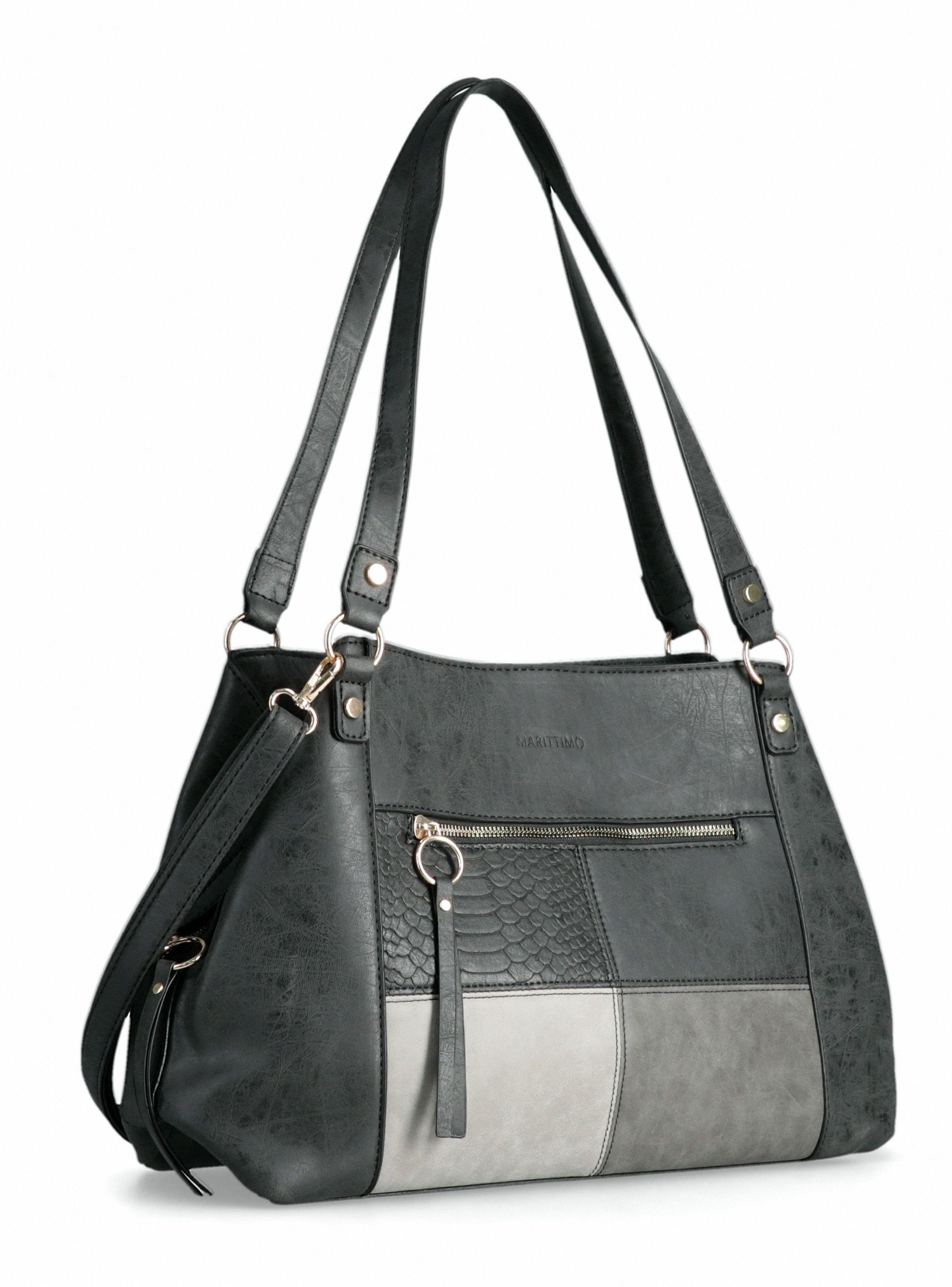 Cartera de Hombro con Bolsillo en Patchwork-3