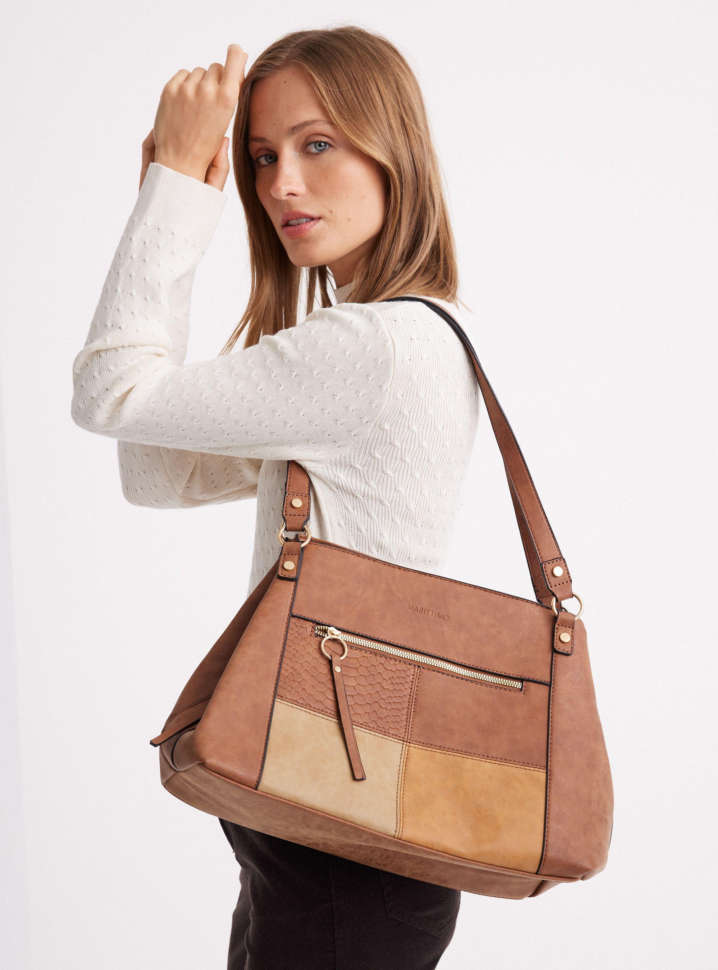 Cartera de Hombro con Bolsillo en Patchwork-0