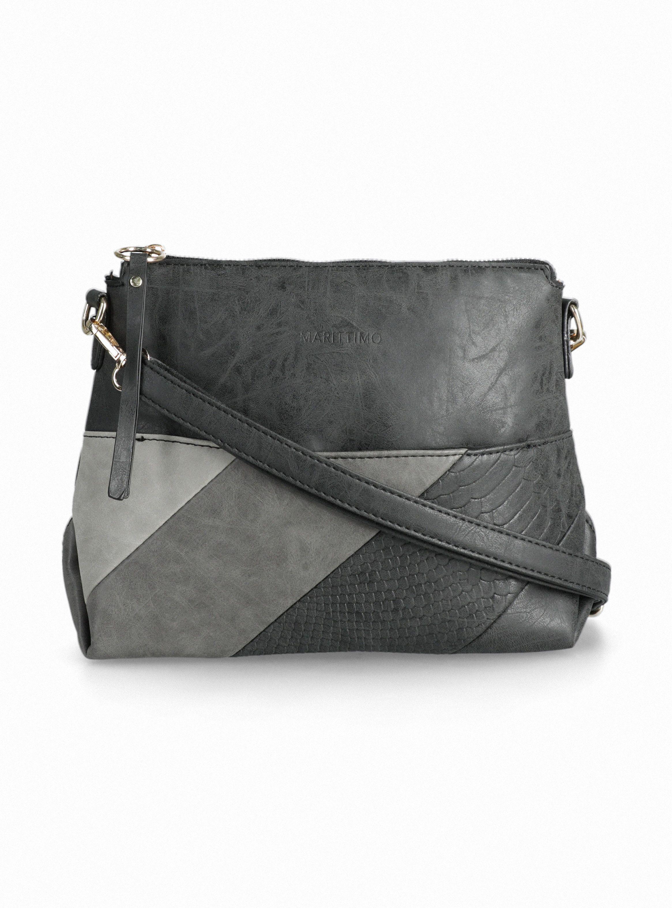 Cartera Bandolera con Bolsillo Frontal en Patchwork-2