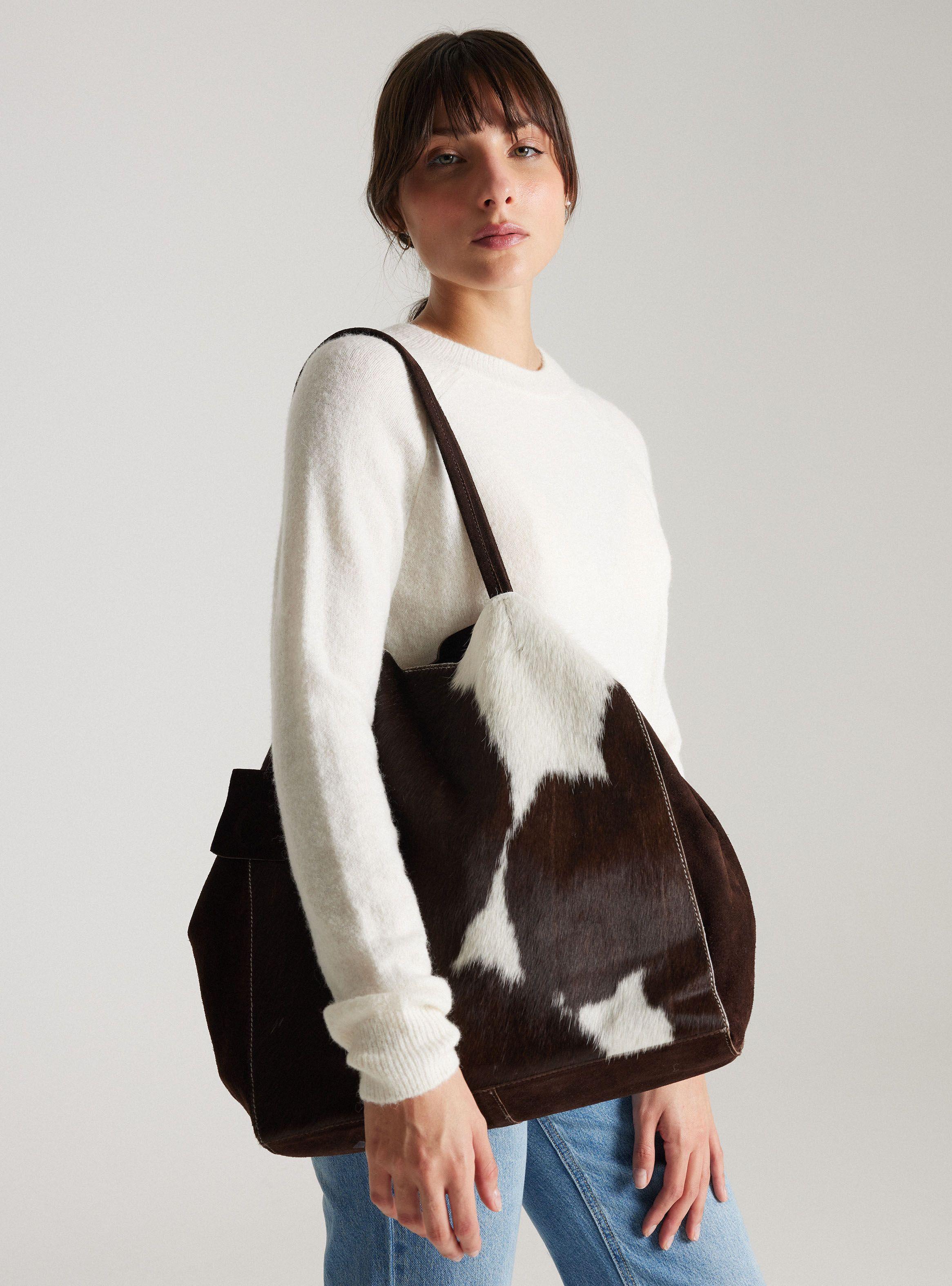 Cartera Tote De Cuero By C. Del Pilar-0